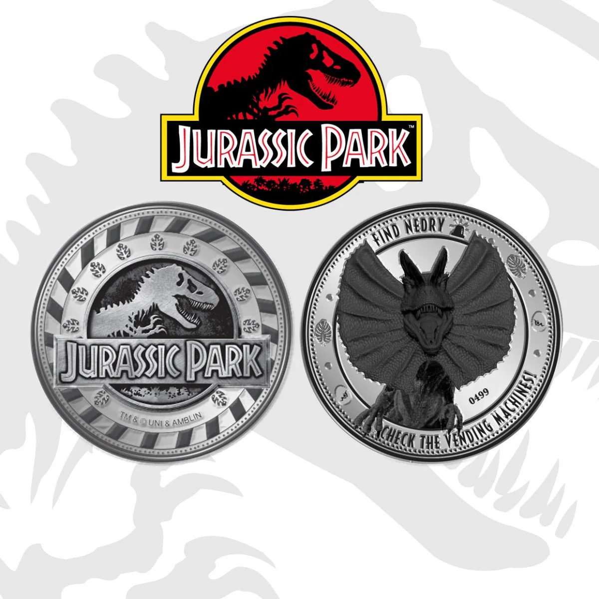 Jurassic Park Find Nedry Limited Edition Collectors Coin - Image 3