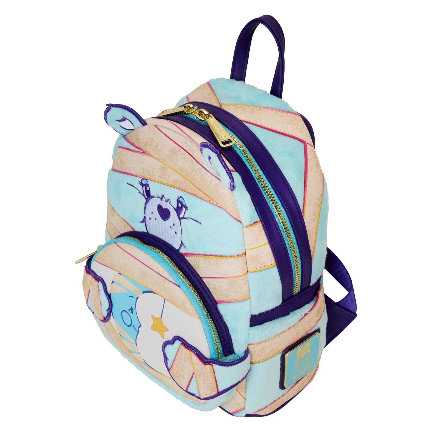 Loungefly Carebears x Universal Monsters Bedtime Bear Mummy Mini Backpack - Image 4