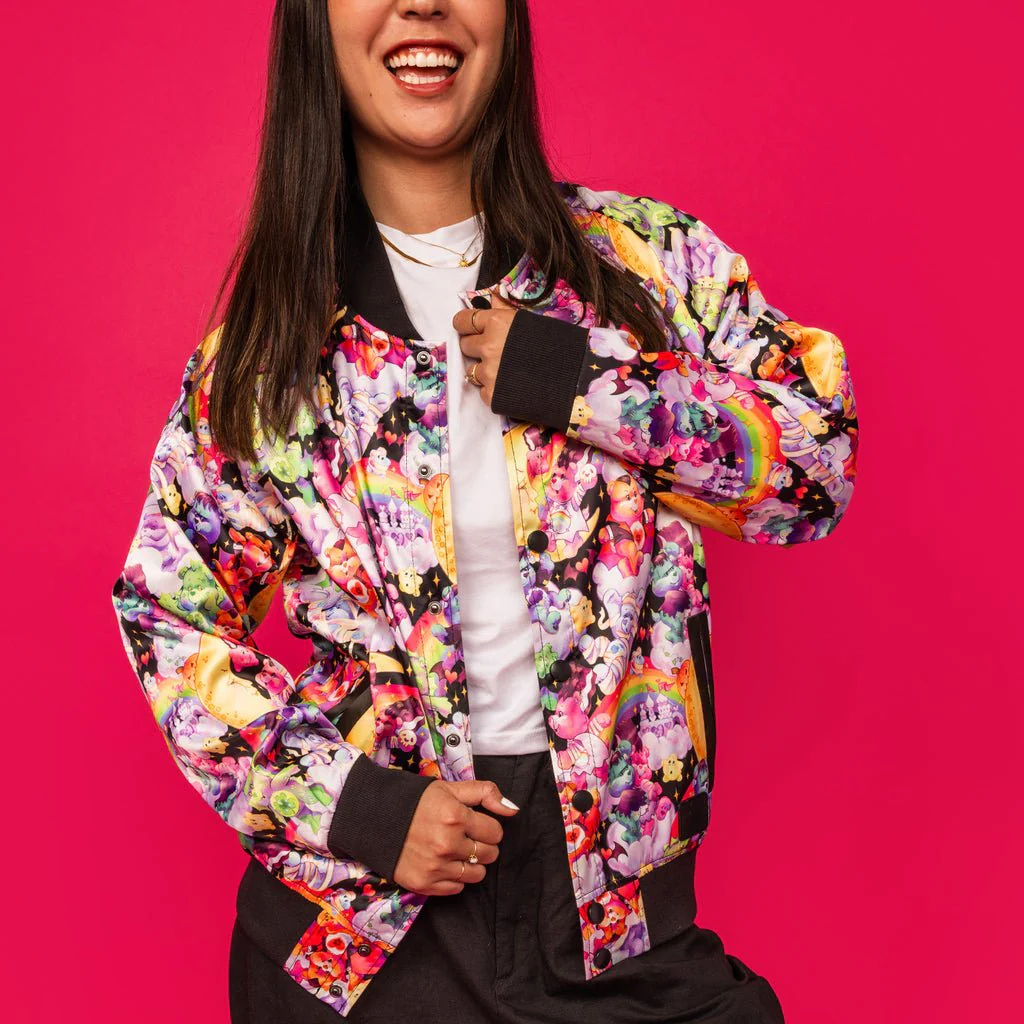 Loungefly Carebears x Universal Monsters Bomber Jacket - Image 2