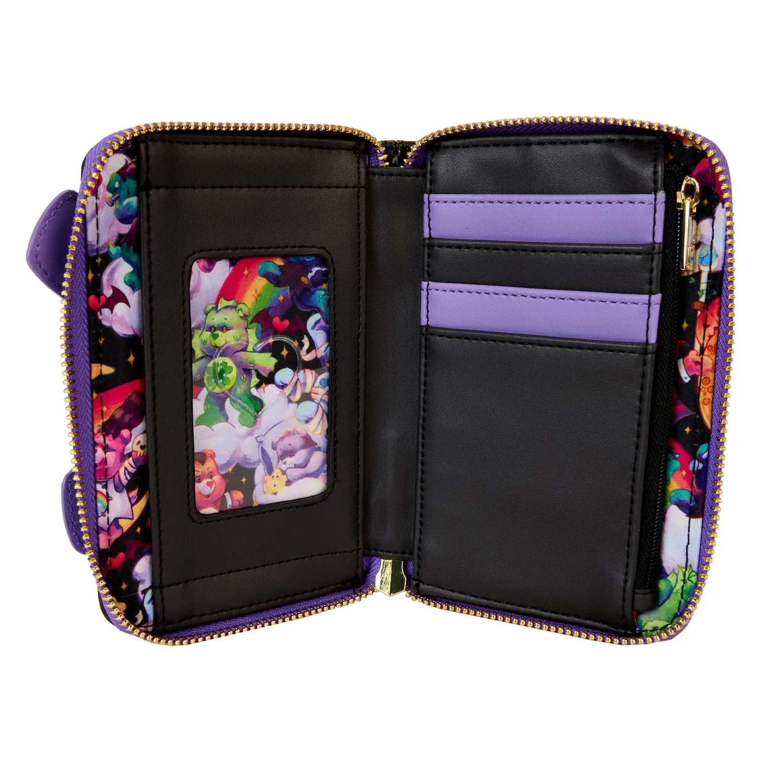 Loungefly Carebears x Universal Monsters Scary Dreams Zip Around Wallet - Image 4