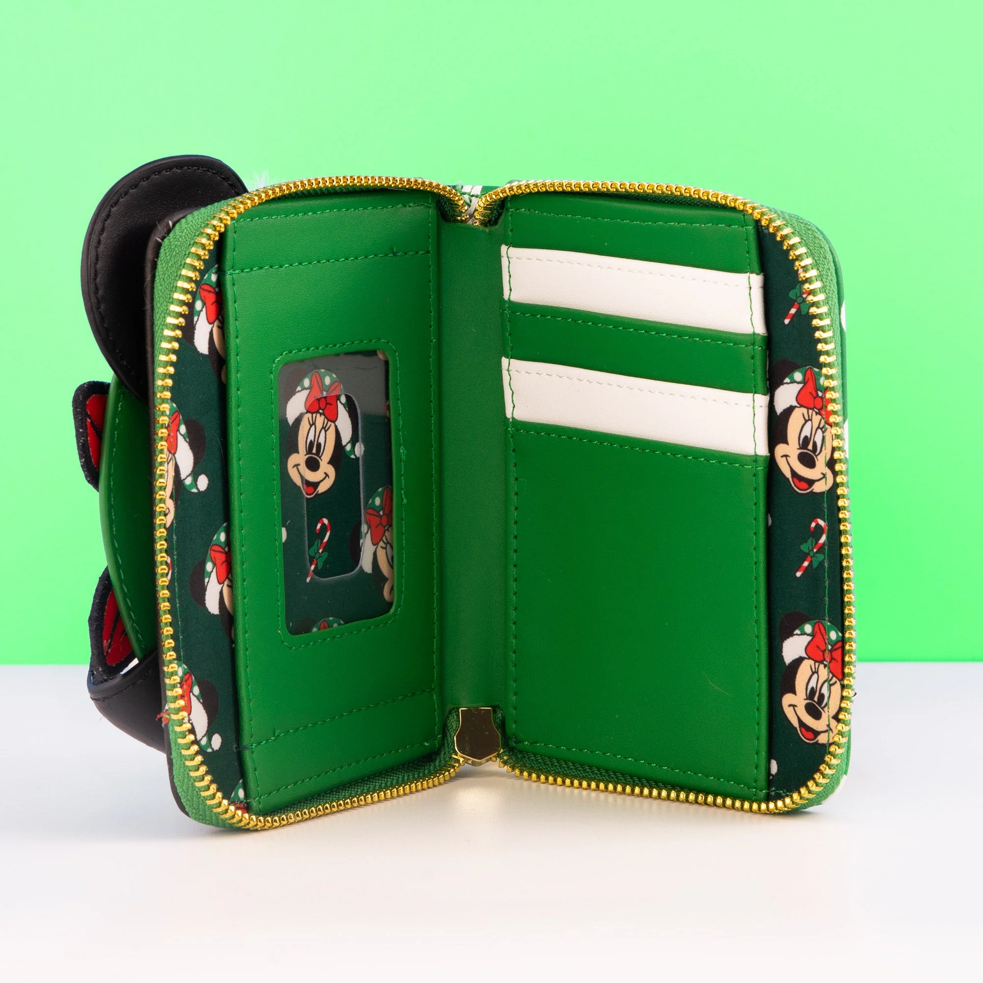 Loungefly x Disney Minnie Mouse Polka Dot Christmas Wallet - Image 3