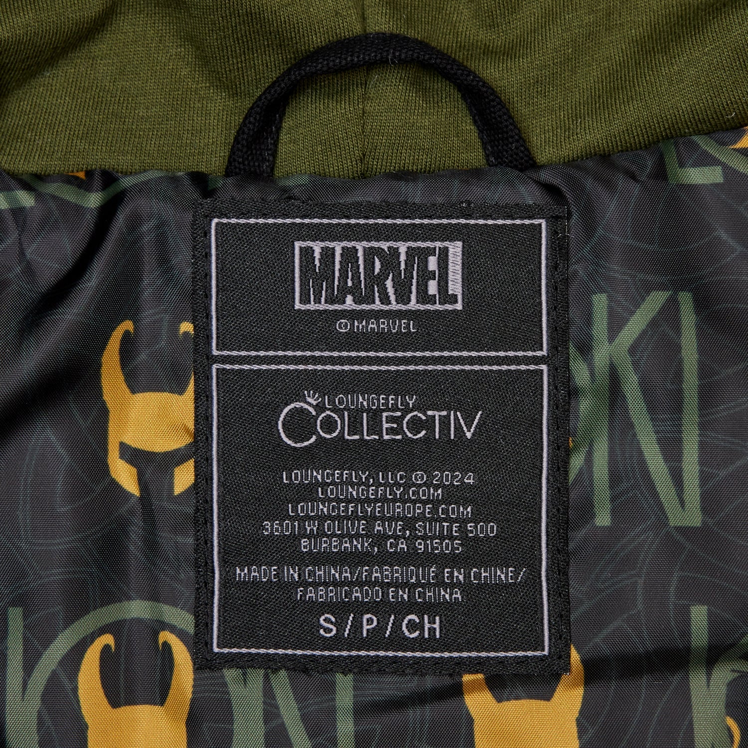Loungefly Collectiv x Marvel Loki The Weekender Hooded Jacket - Image 5