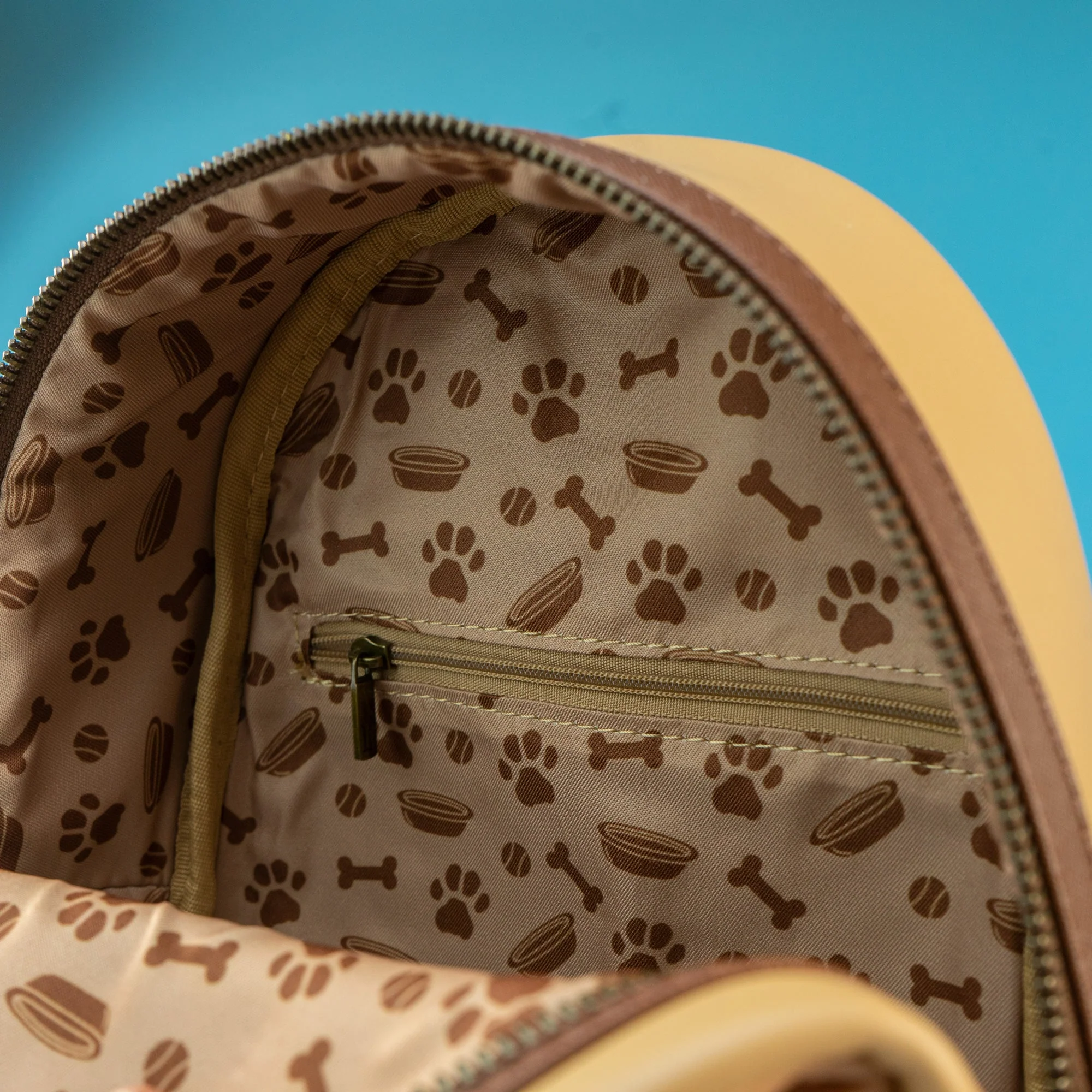 Loungefly x Disney the Dogs of Disney Corduroy Pocket Mini Backpack - Image 5