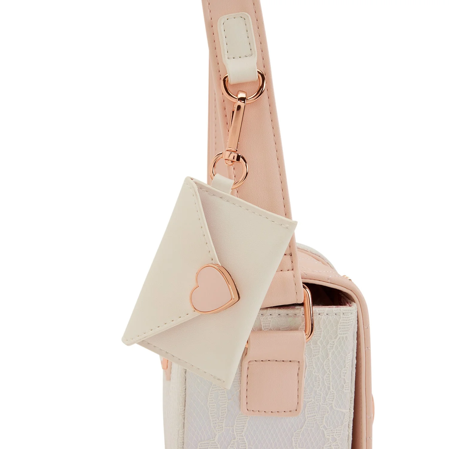 Loungefly Originals Heart Envelope Crossbody Bag With Bag Charm - Image 2