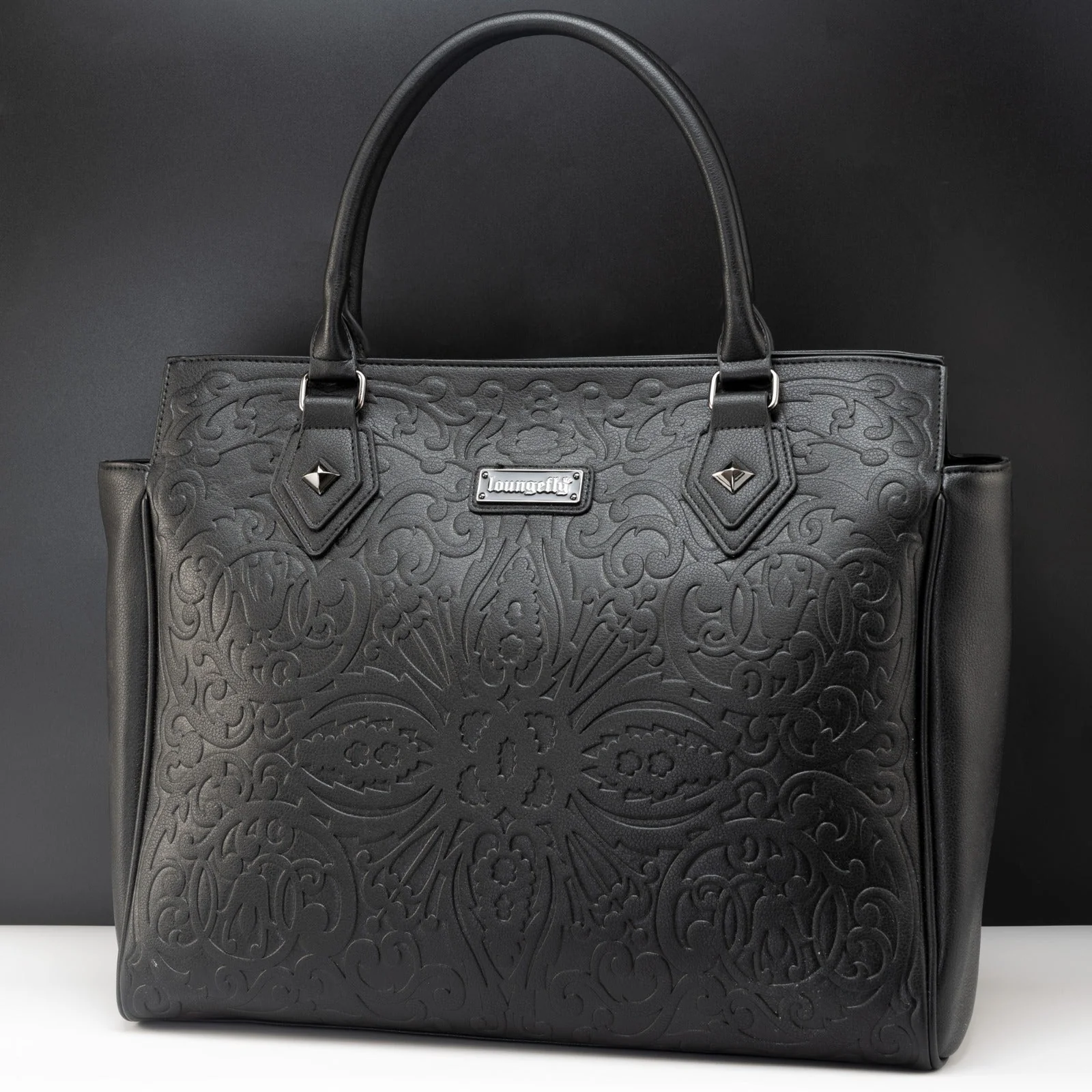 Loungefly Originals Lattice Skull Tote Bag - Image 2