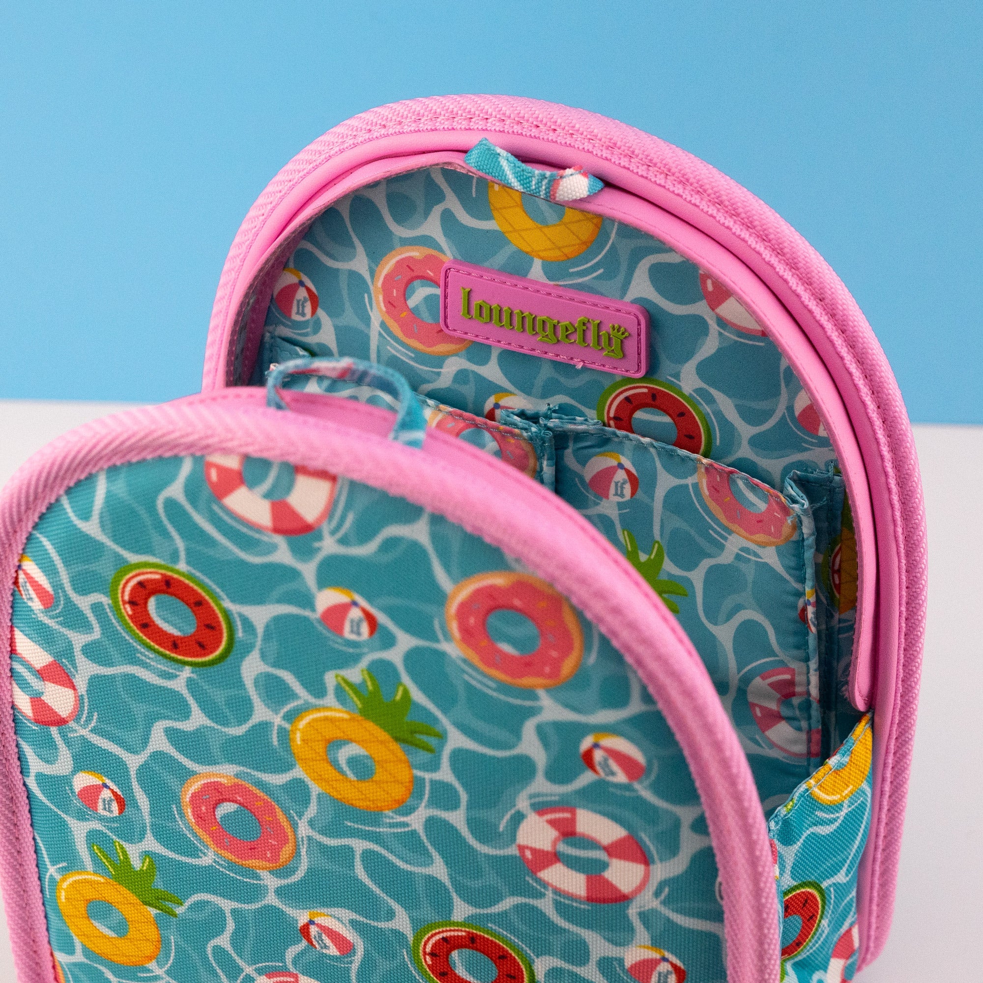 Loungefly Pool Day Light-Up Mini Backpack Insert Organizer - Image 2