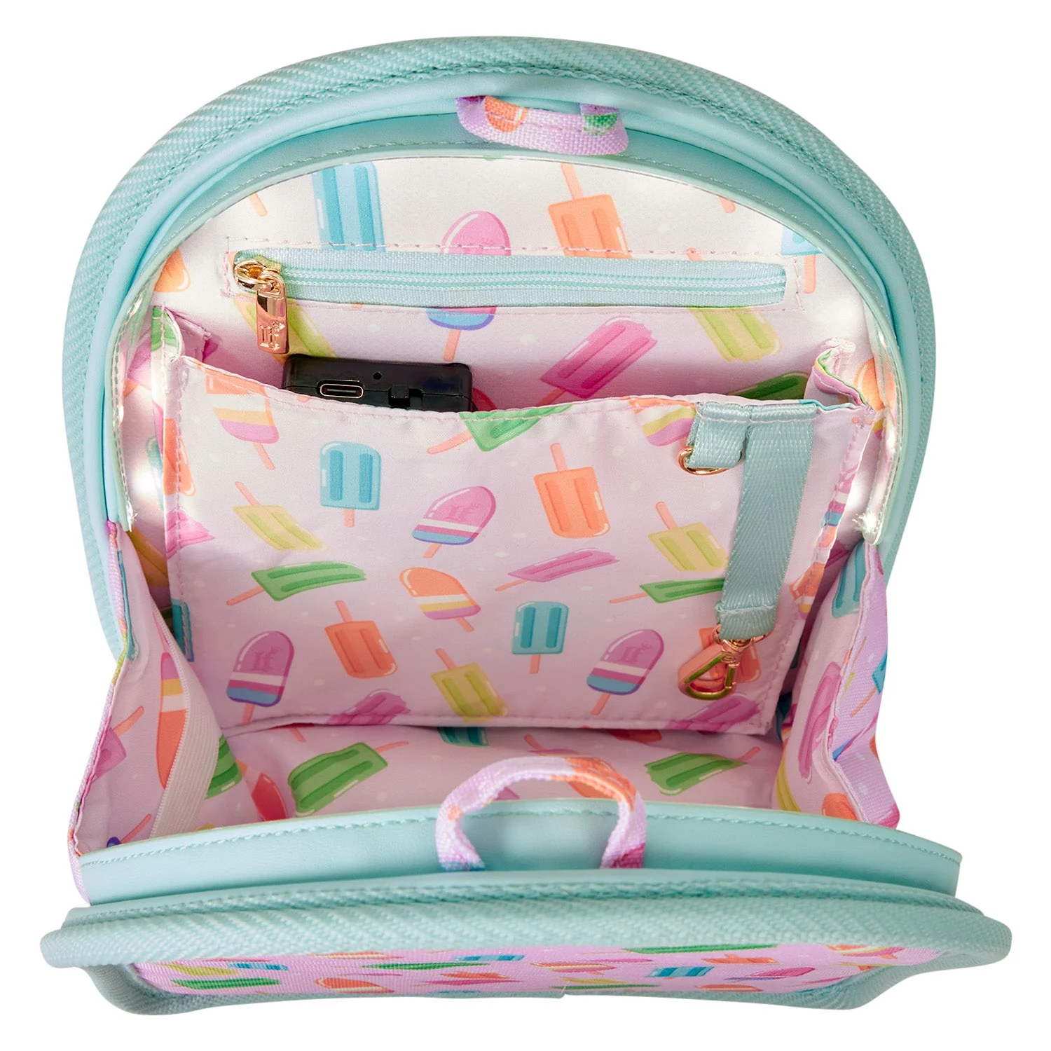Loungefly Popsicle Light-Up Mini Backpack Insert Organizer - Image 4