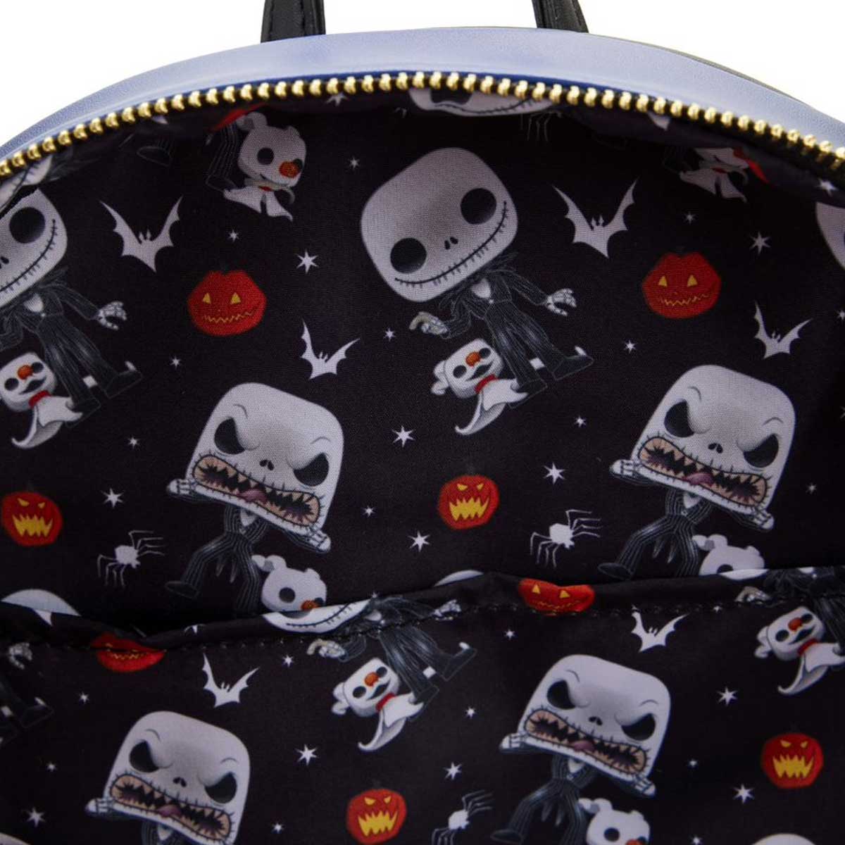 Loungefly x NBC Jack Skellington and Zero GITD House Mini Backpack - Image 6