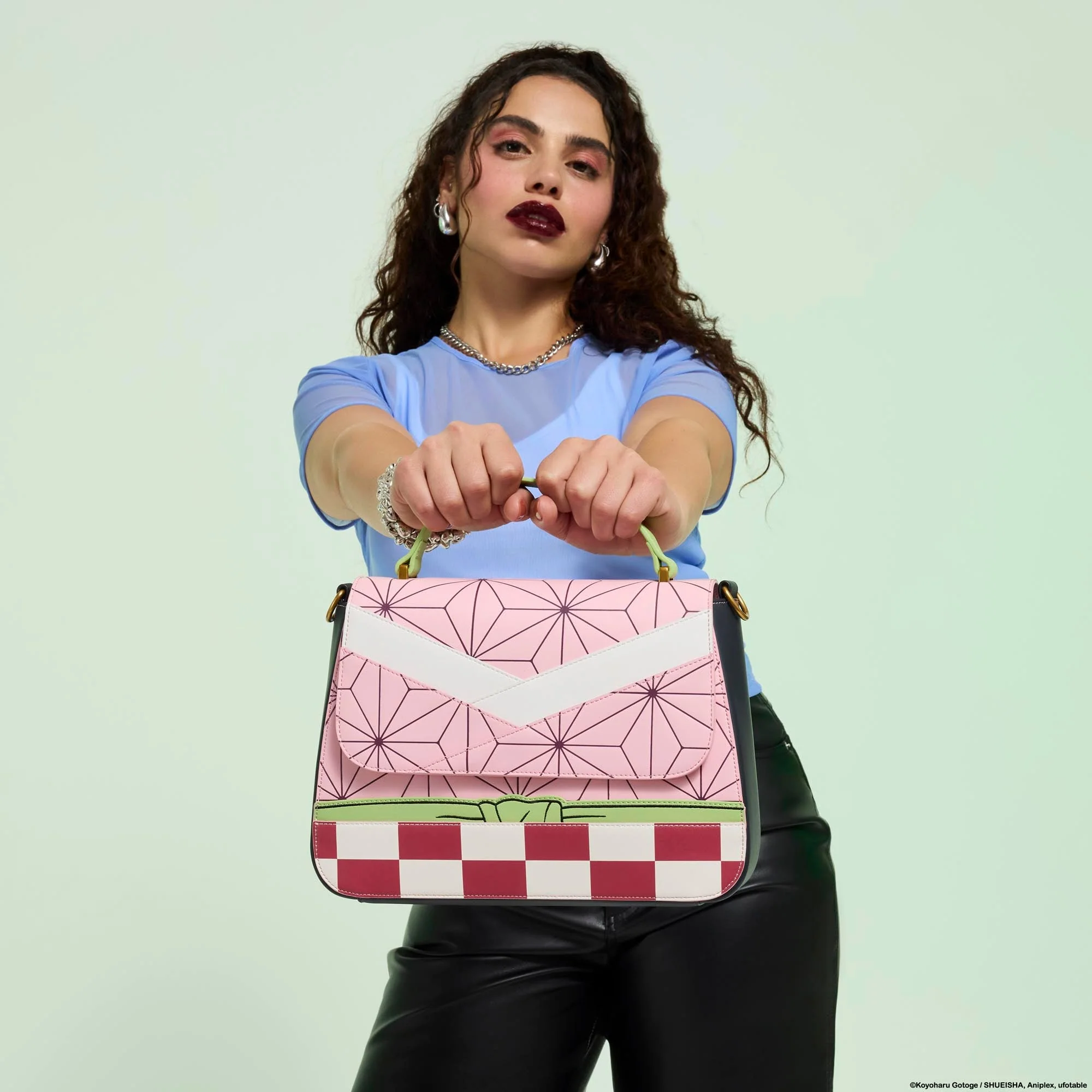 Loungefly x Demon Slayer Nezuko Kamado Cosplay Crossbody Bag - Image 2