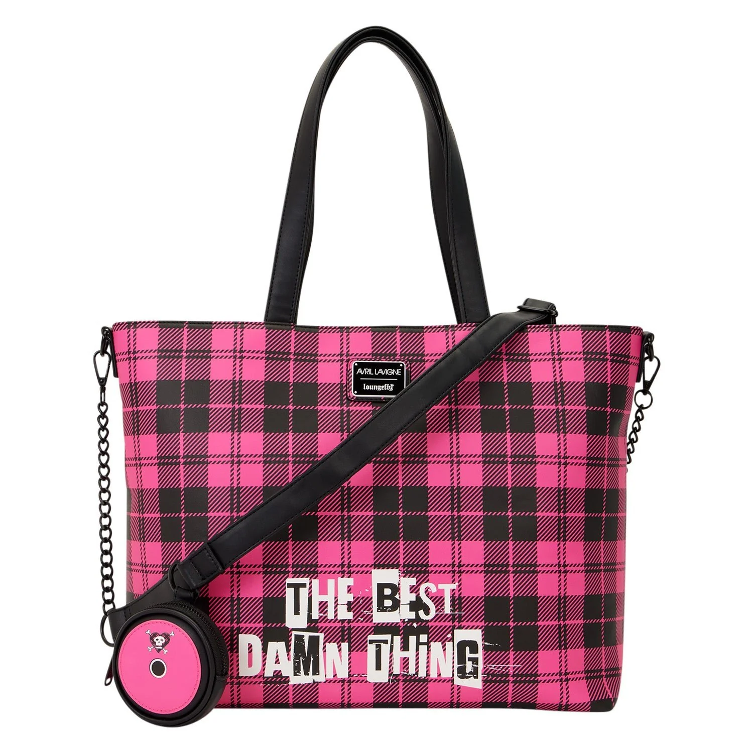 Loungefly x Avril Lavigne Logo Tote Crossbody Bag with Coin Bag - Image 3