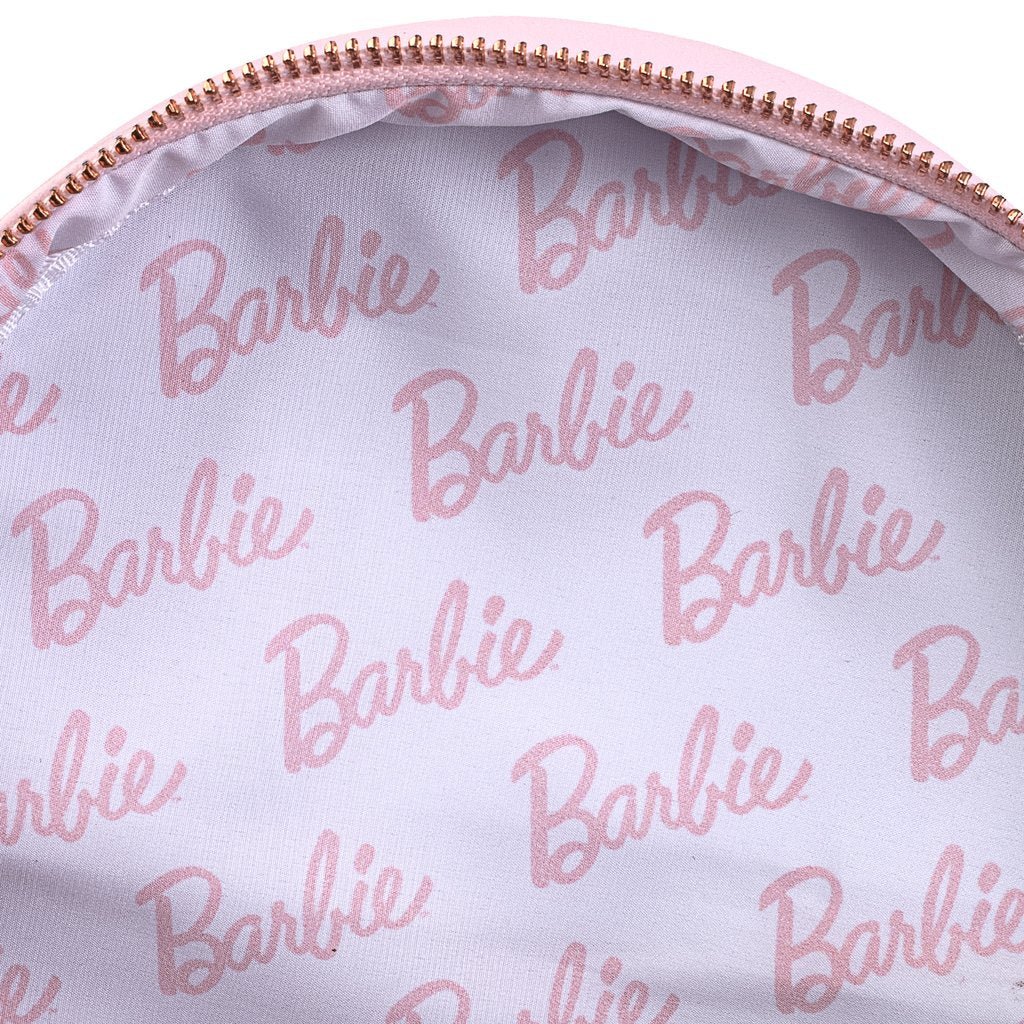 Loungefly X Barbie™ Logo Rose Gold Chain Strap Convertible Mini Backpack - Image 5