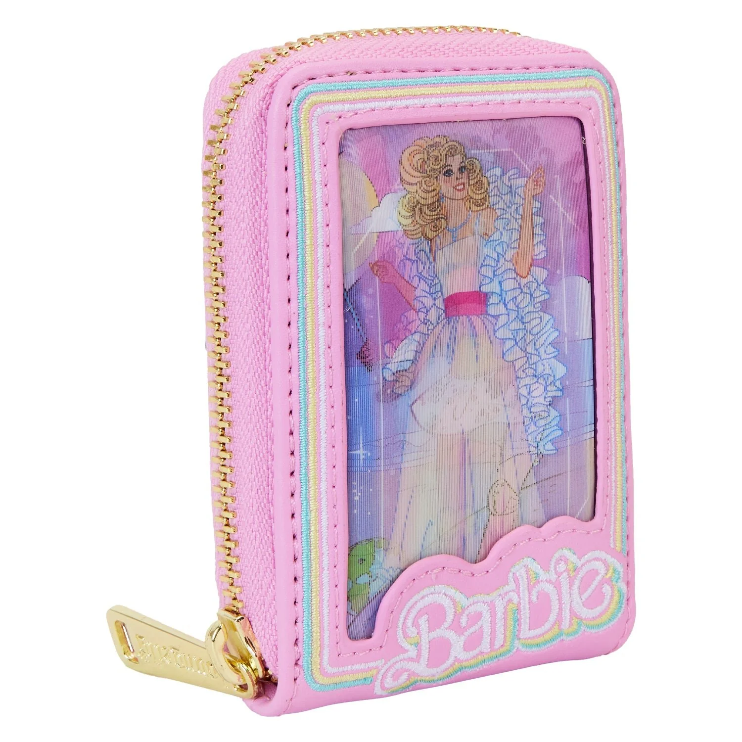Loungefly x Barbie Doll Box Triple Lenticular Zip Around Wallet - Image 2