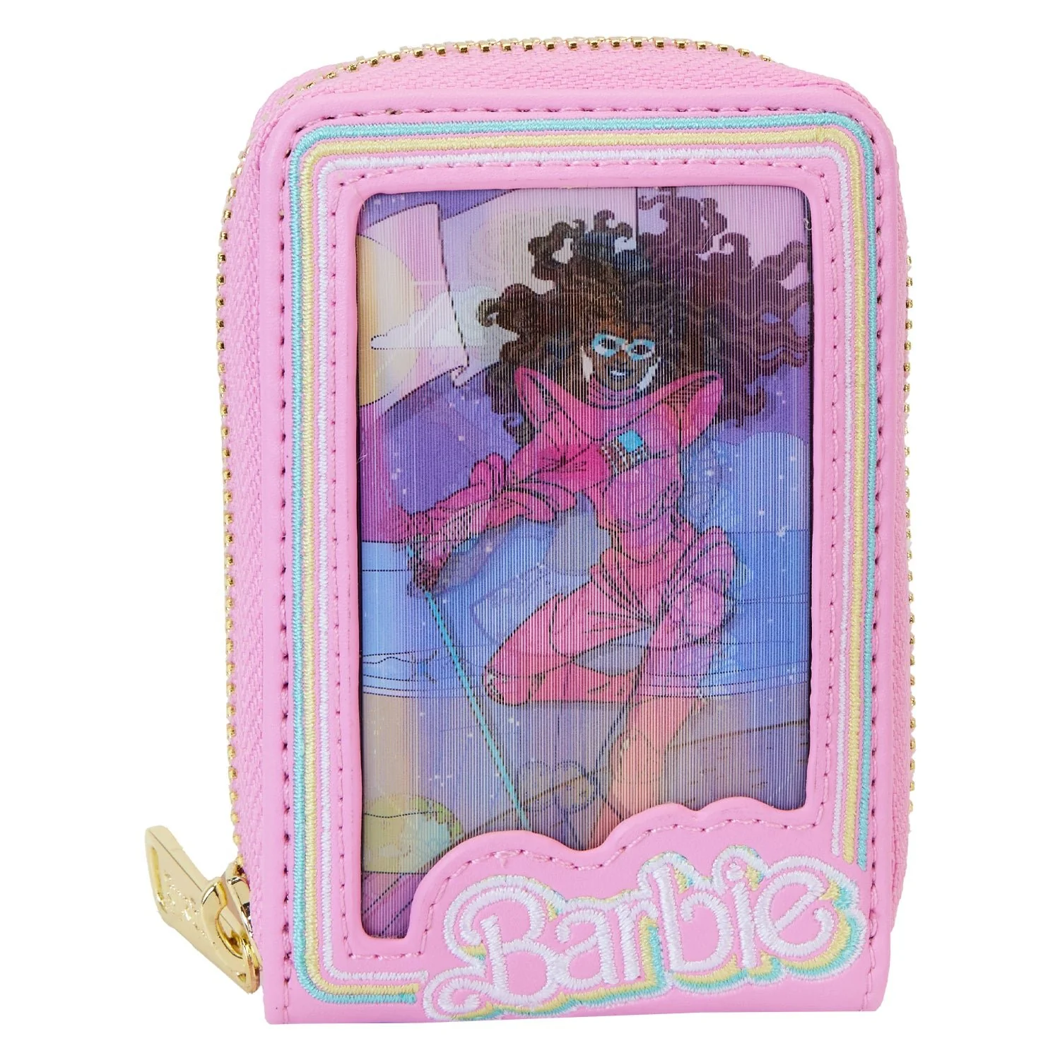 Loungefly x Barbie Doll Box Triple Lenticular Zip Around Wallet - Image 3