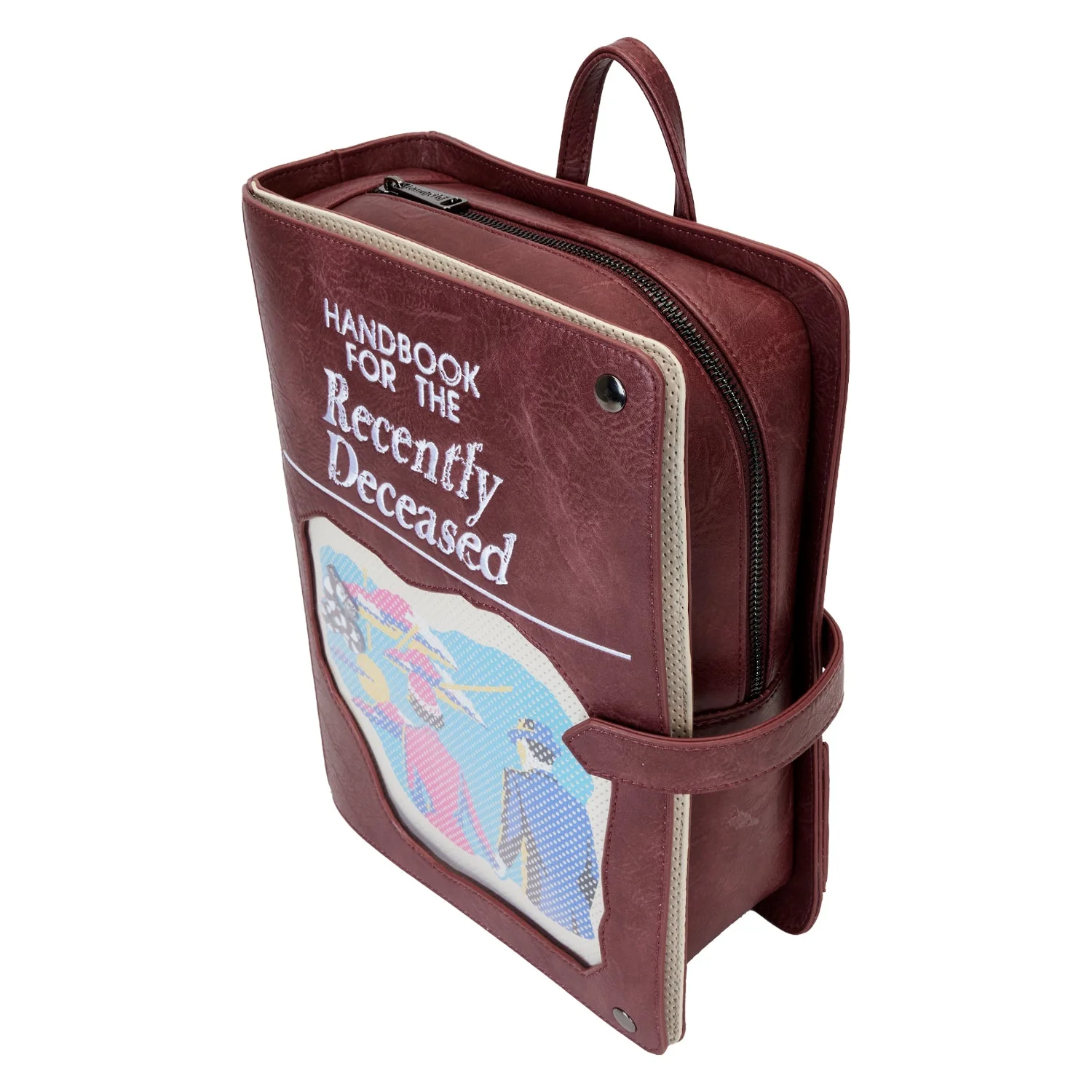 Loungefly x Beetlejuice Handbook For The Recently Deceased Pin Trader Backpack - Image 4