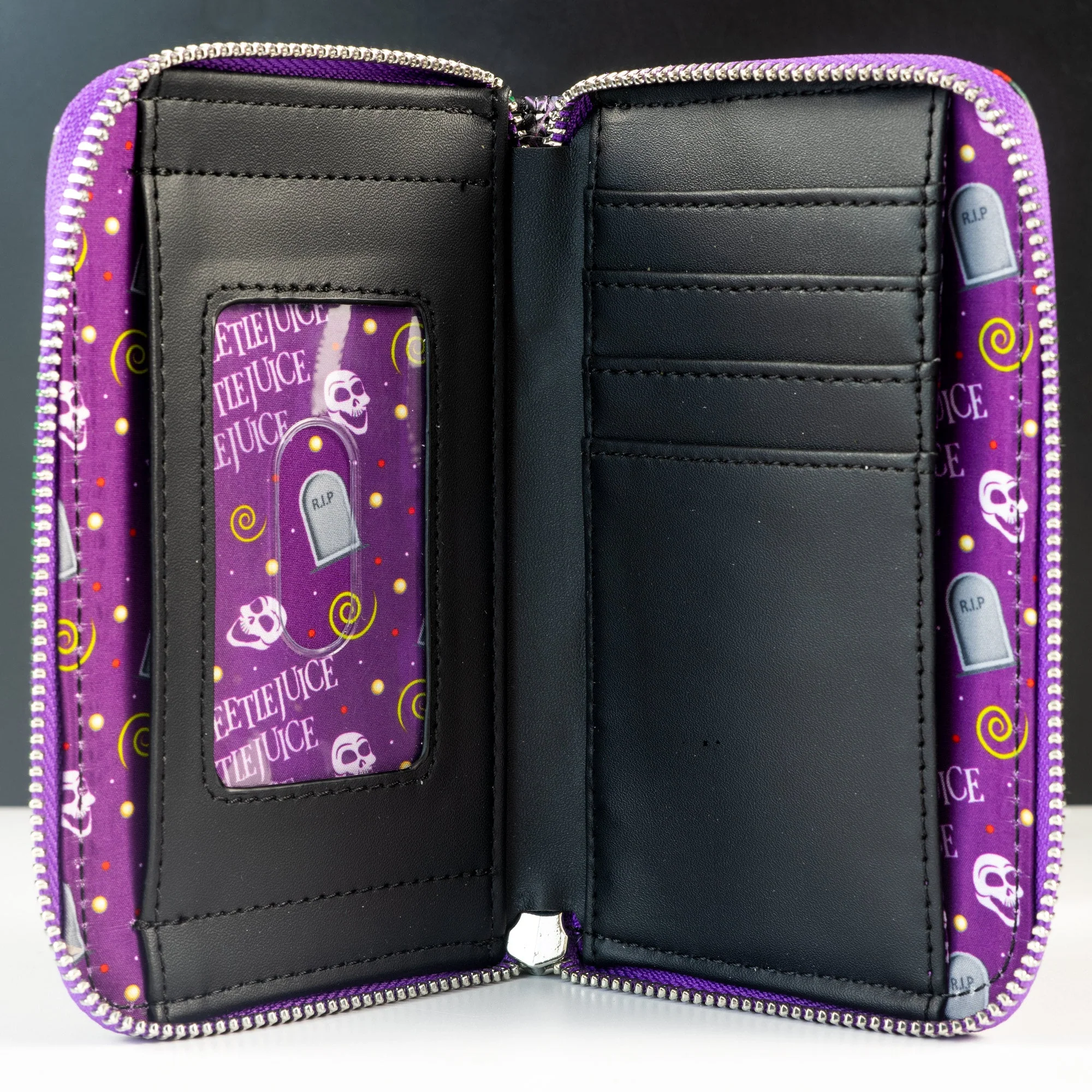 Loungefly x Beetlejuice Icons All Over Print Purse - Image 3