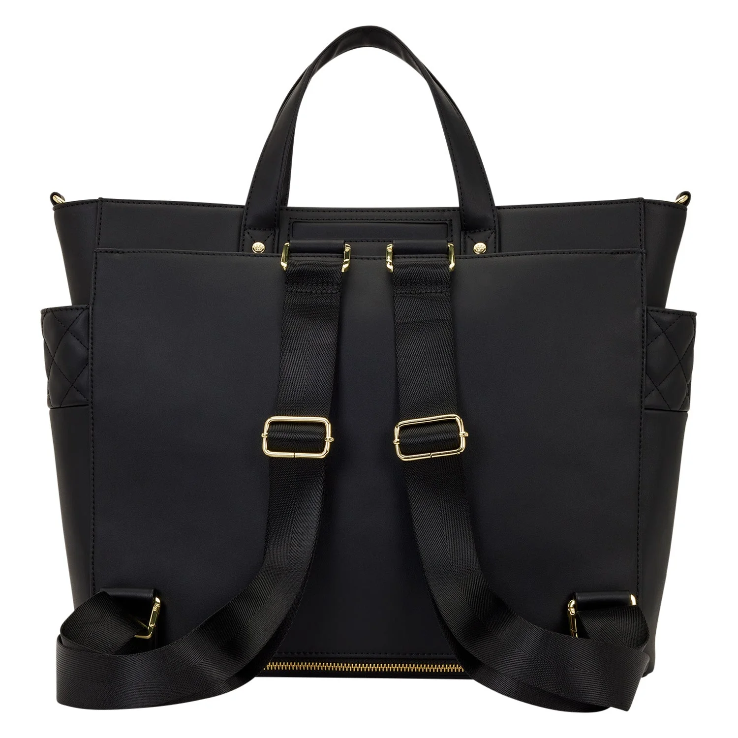 Loungefly Originals Black Quilted Pin Trader Convertible Tote Bag - Image 3