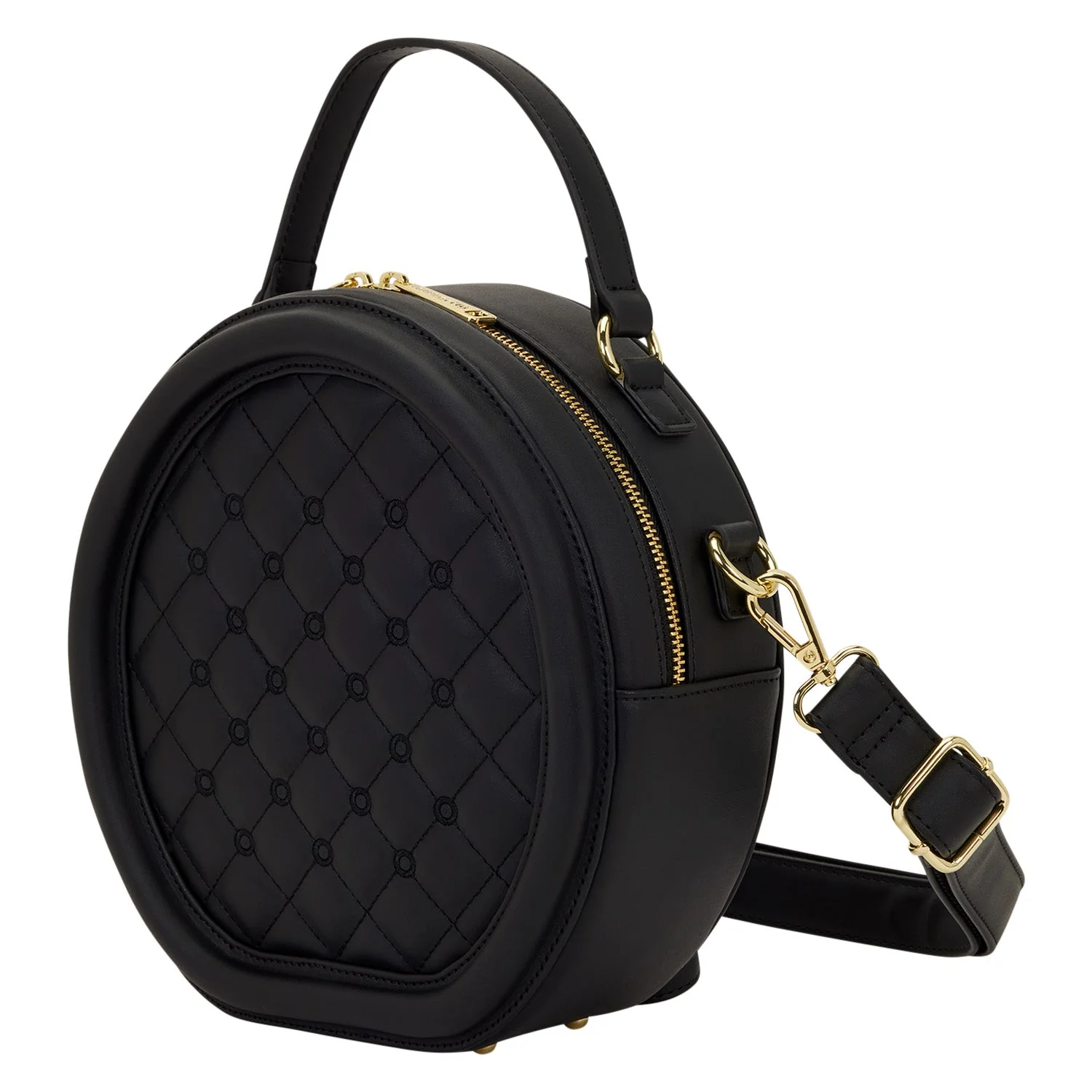 Loungefly Originals Black Quilted Pin Trader Crossbody Bag - Image 2