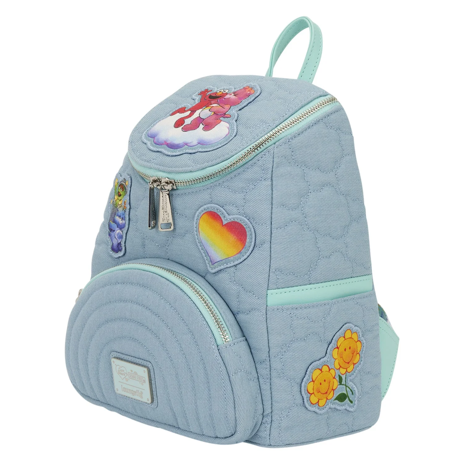 Loungefly x Care Bears x Sesame Street Denim Mini Backpack - Image 3