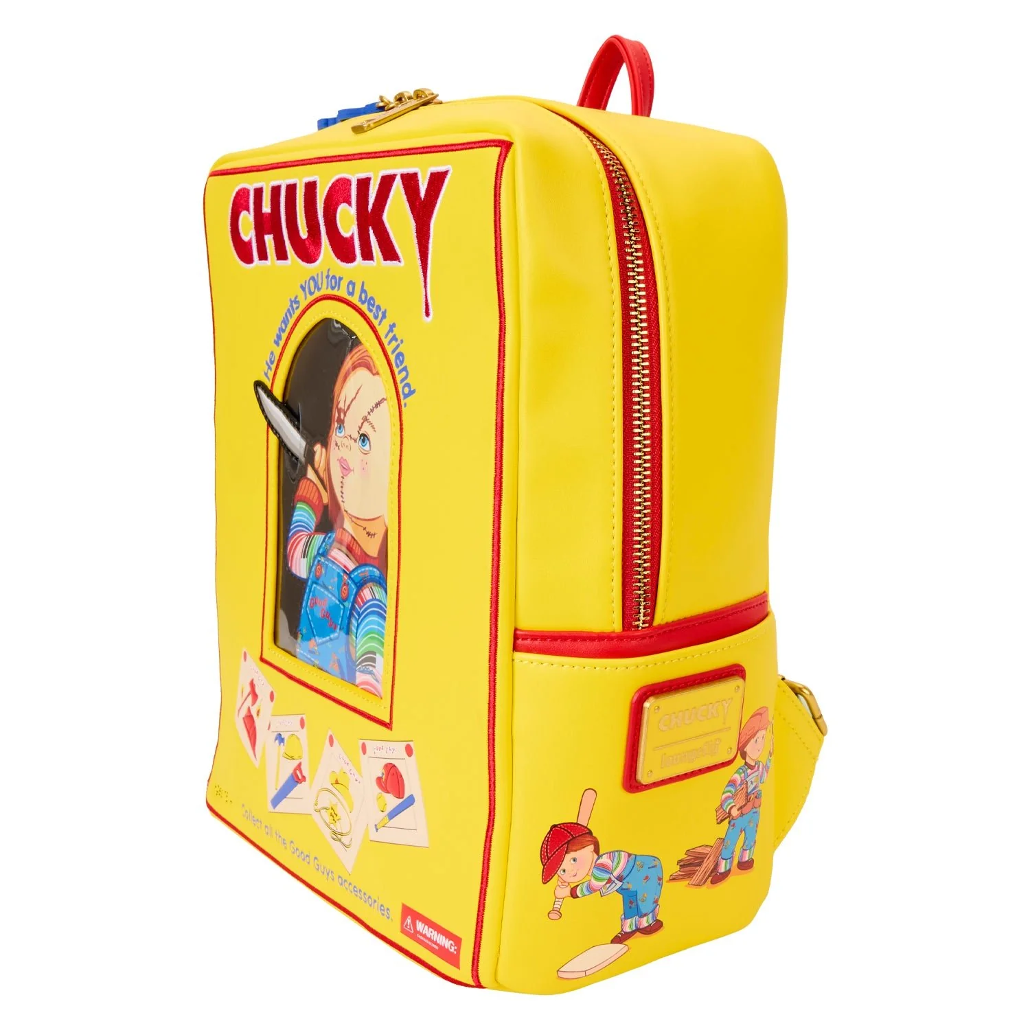 Loungefly x Childs Play Chucky Box Mini Backpack - Image 2