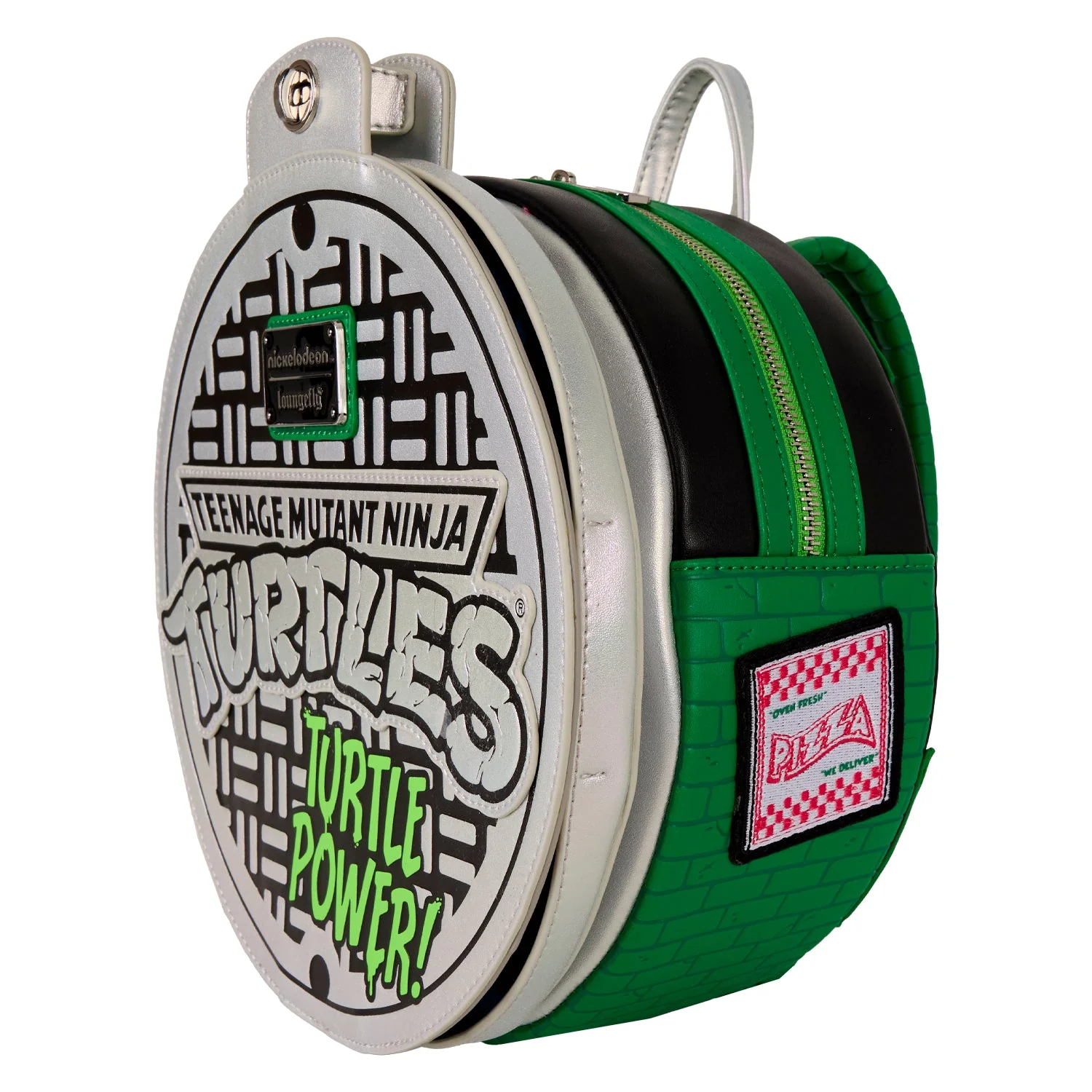 Loungefly x TMNT Manhole Cover Mini Backpack - Image 4