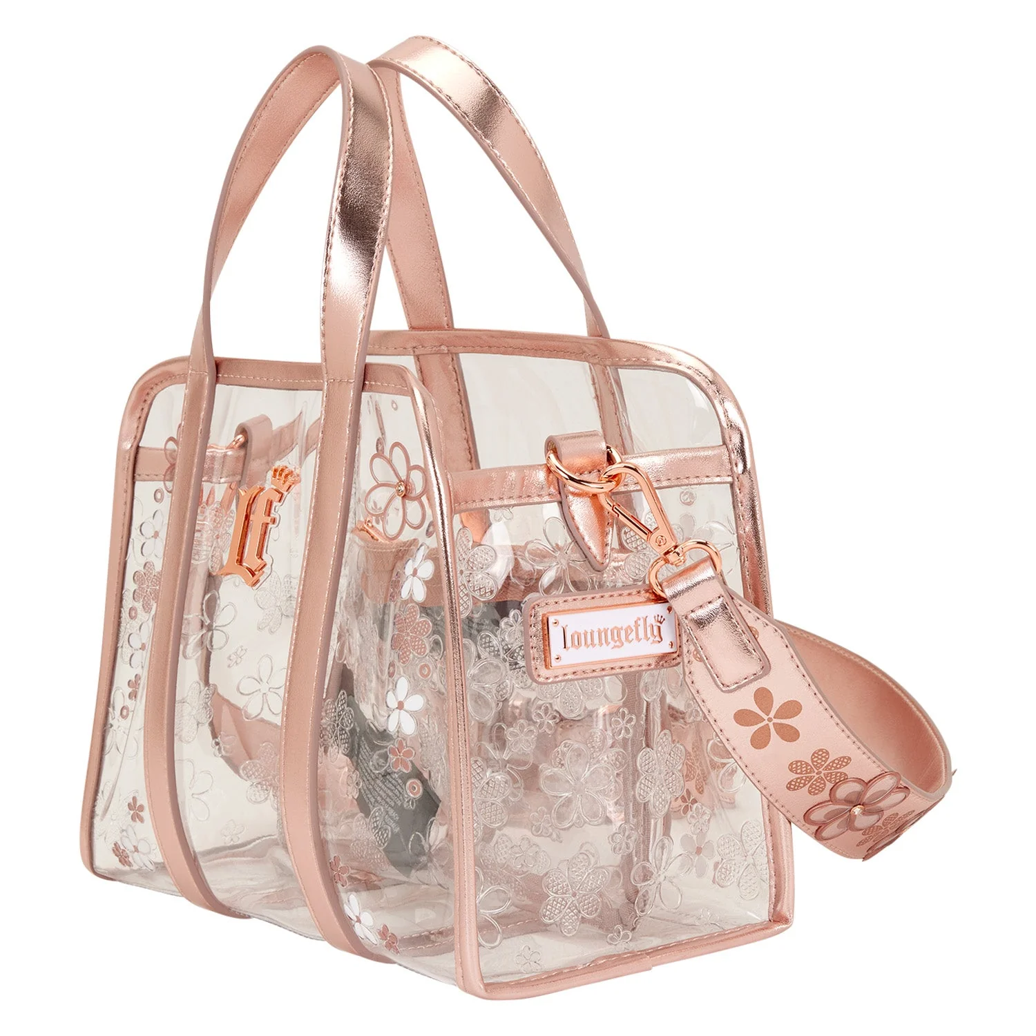 Loungefly Originals Clear Floral Crossbody Bag - Image 3