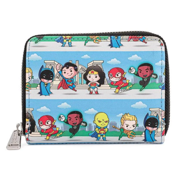 Loungefly x DC Comics Superheroes Chibi Line Up Purse - Image 4