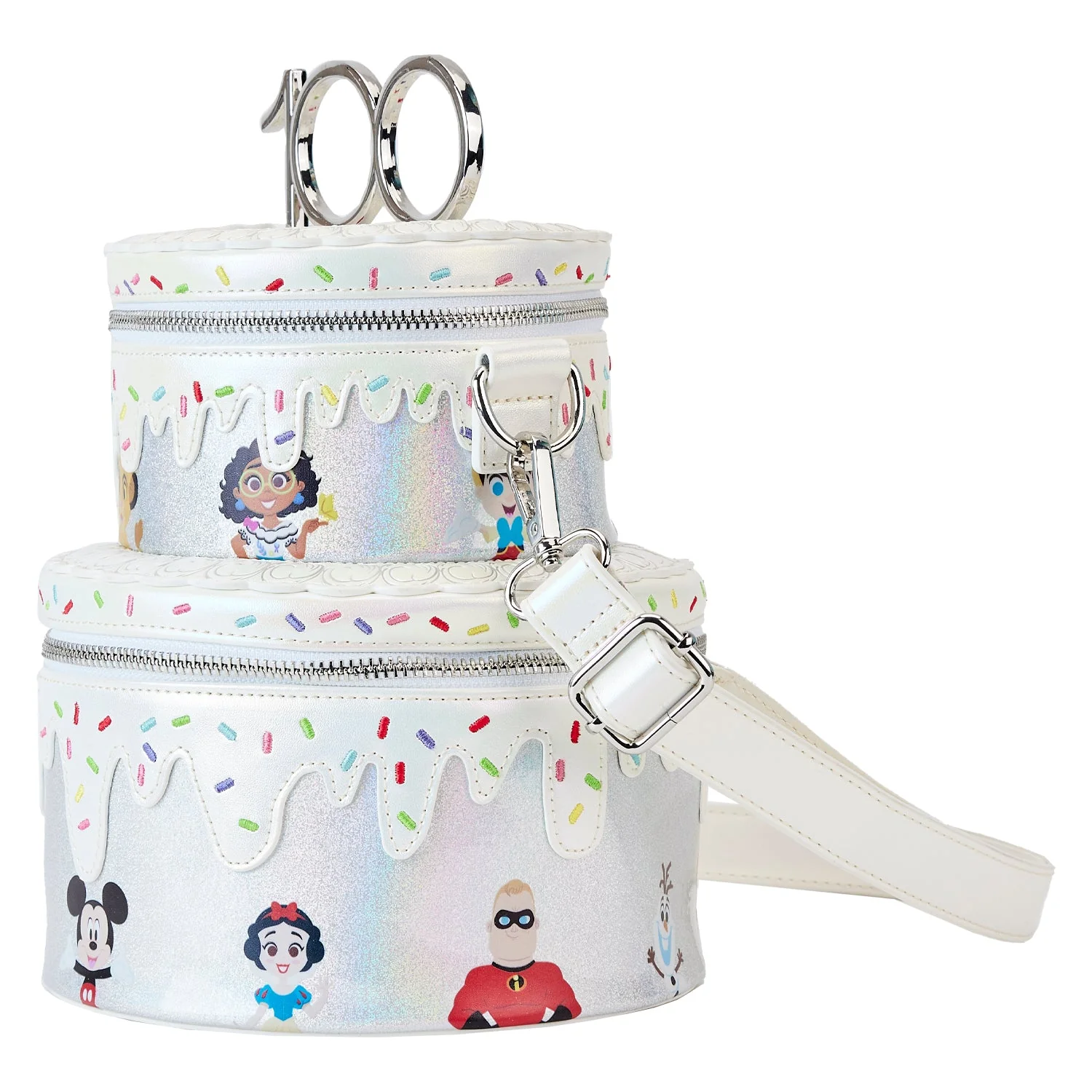 Loungefly x Disney 100th Celebration Cake Crossbody Bag - Image 2