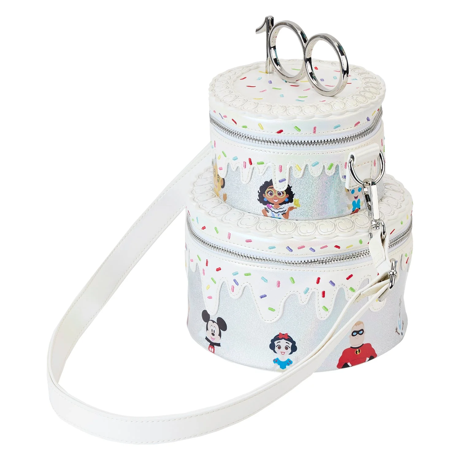 Loungefly x Disney 100th Celebration Cake Crossbody Bag - Image 3