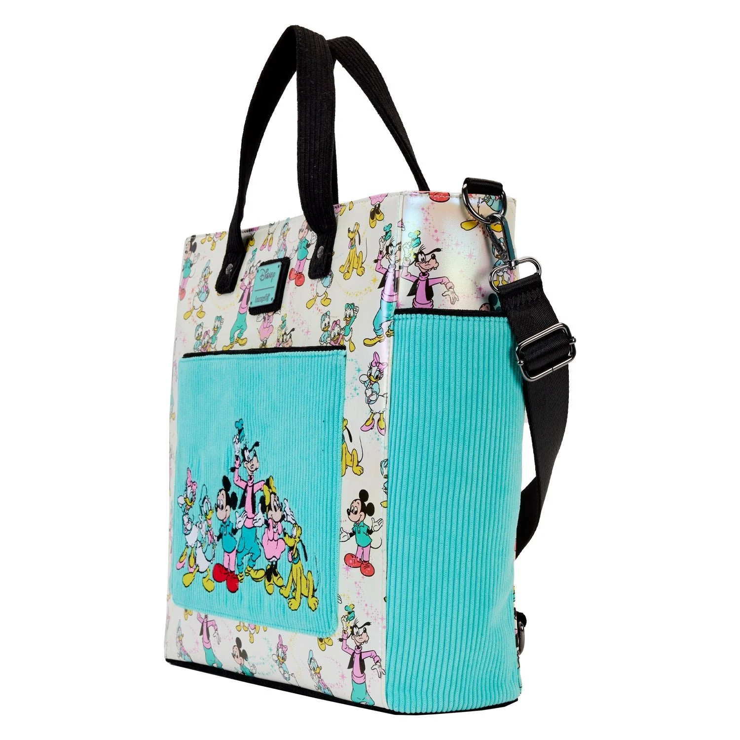 Loungefly x Disney - Disney 100 AOP Convertible Tote Bag - Image 3