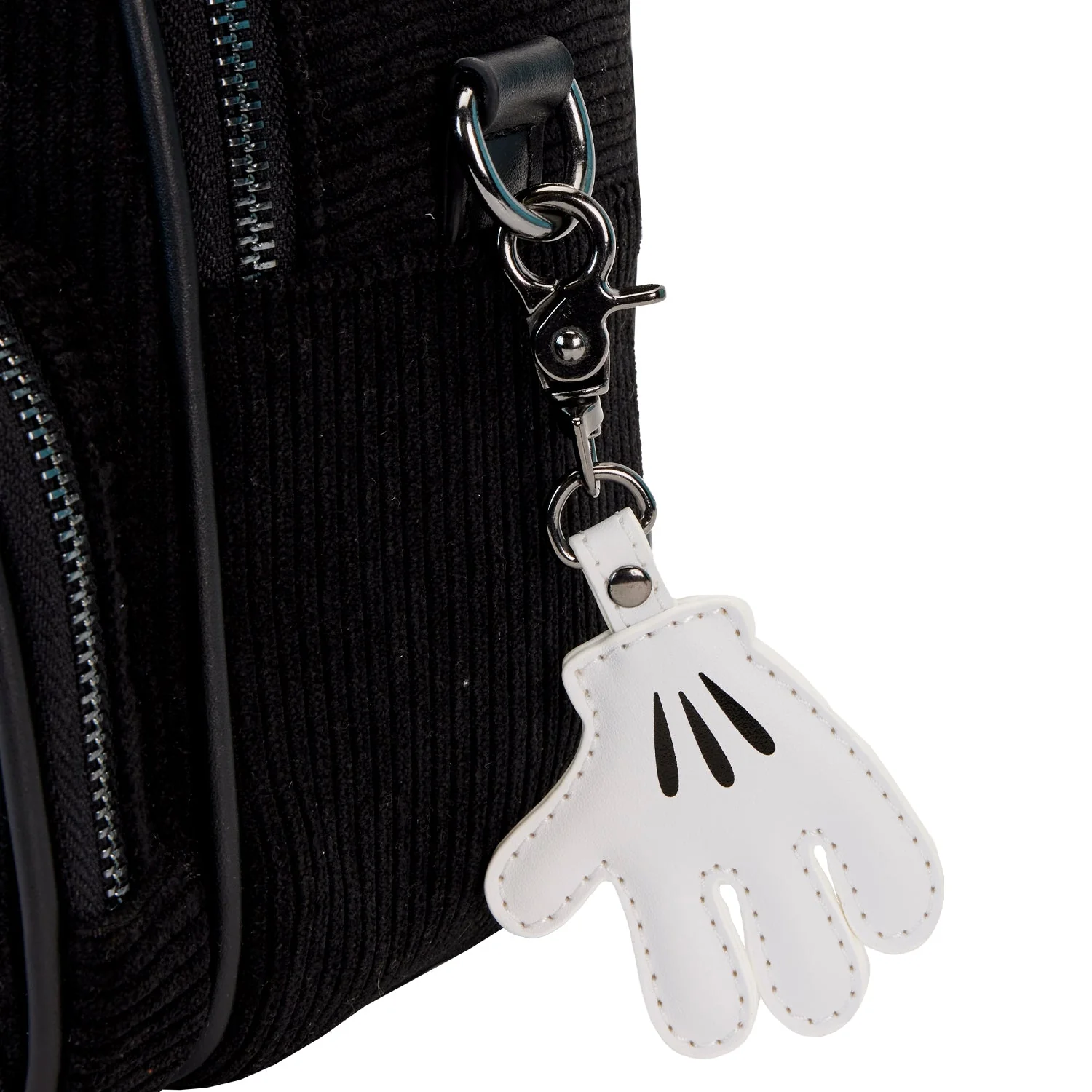 Loungefly x Disney - Disney 100 Mickey Mouse Corduroy Convertible Crossbody Bag - Image 5