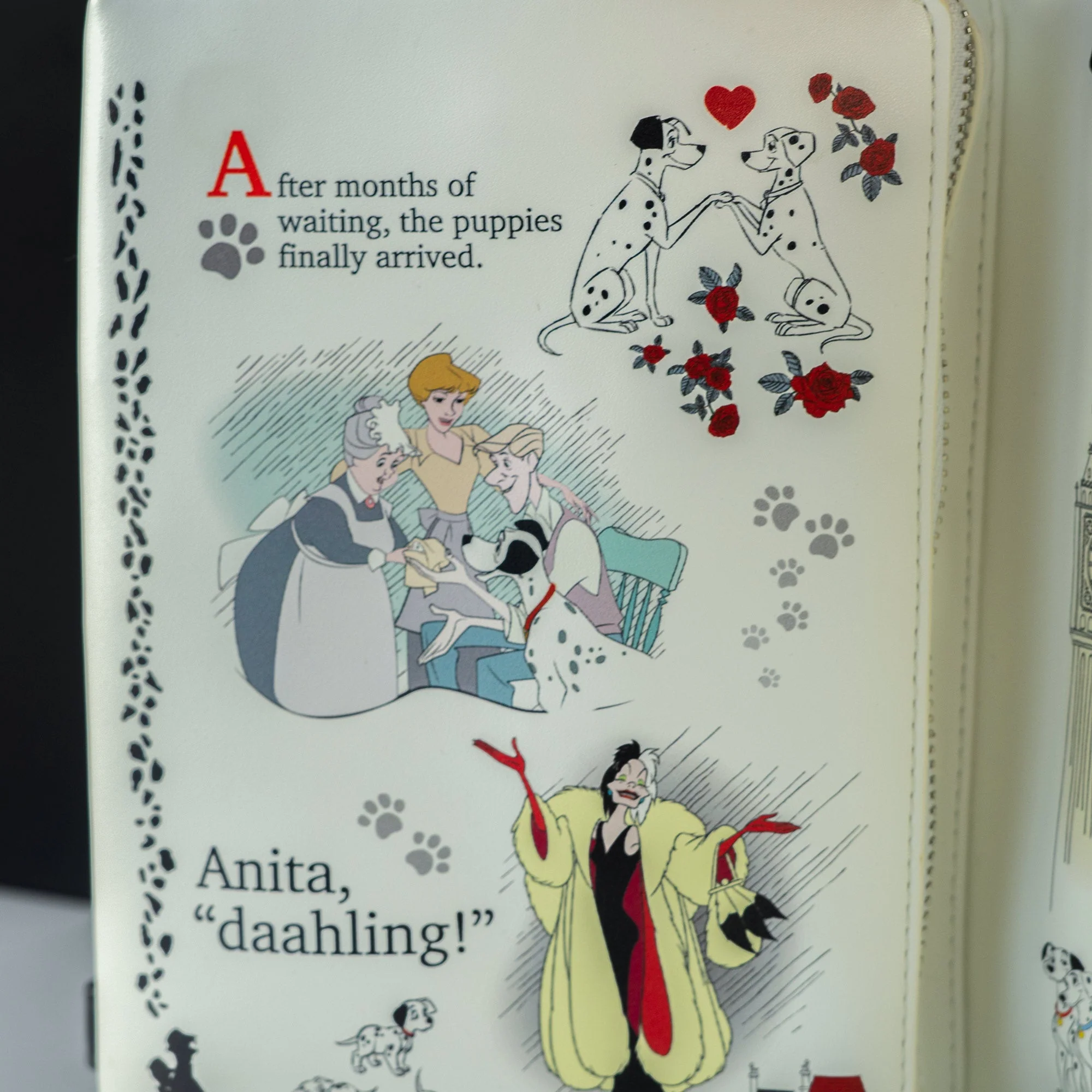 Loungefly x Disney 101 Dalmatians Book Convertible Crossbody - Image 4
