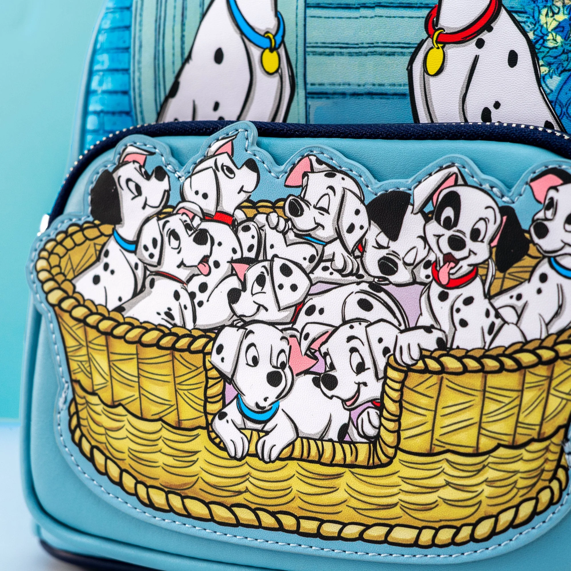 Loungefly x Disney 101 Dalmatians Puppy Basket Mini Backpack - Image 2
