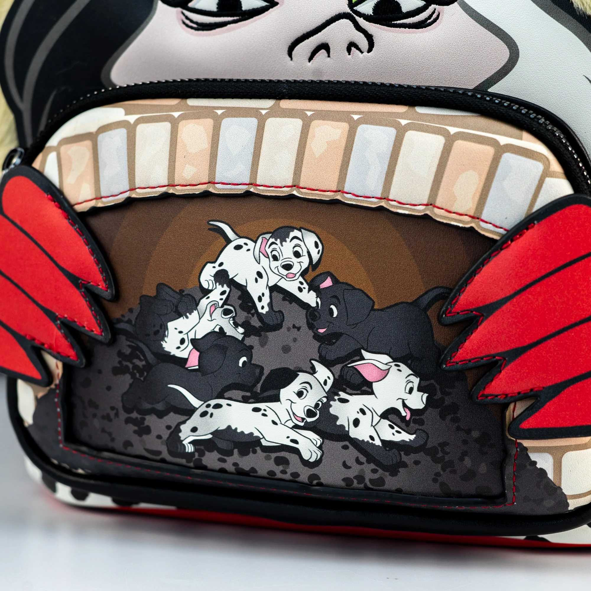 Loungefly x Disney 101 Dalmatians Villains Scene Cruella Mini Backpack - Image 3