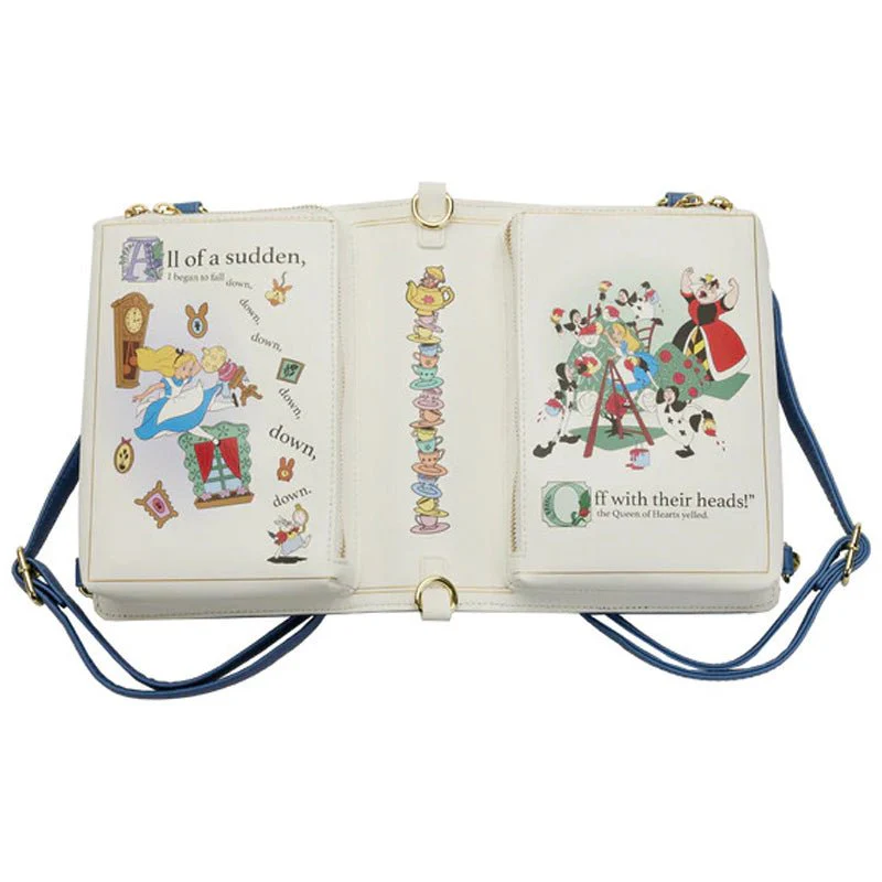 Loungefly x Disney Alice In Wonderland Book Convertible Crossbody - Image 4