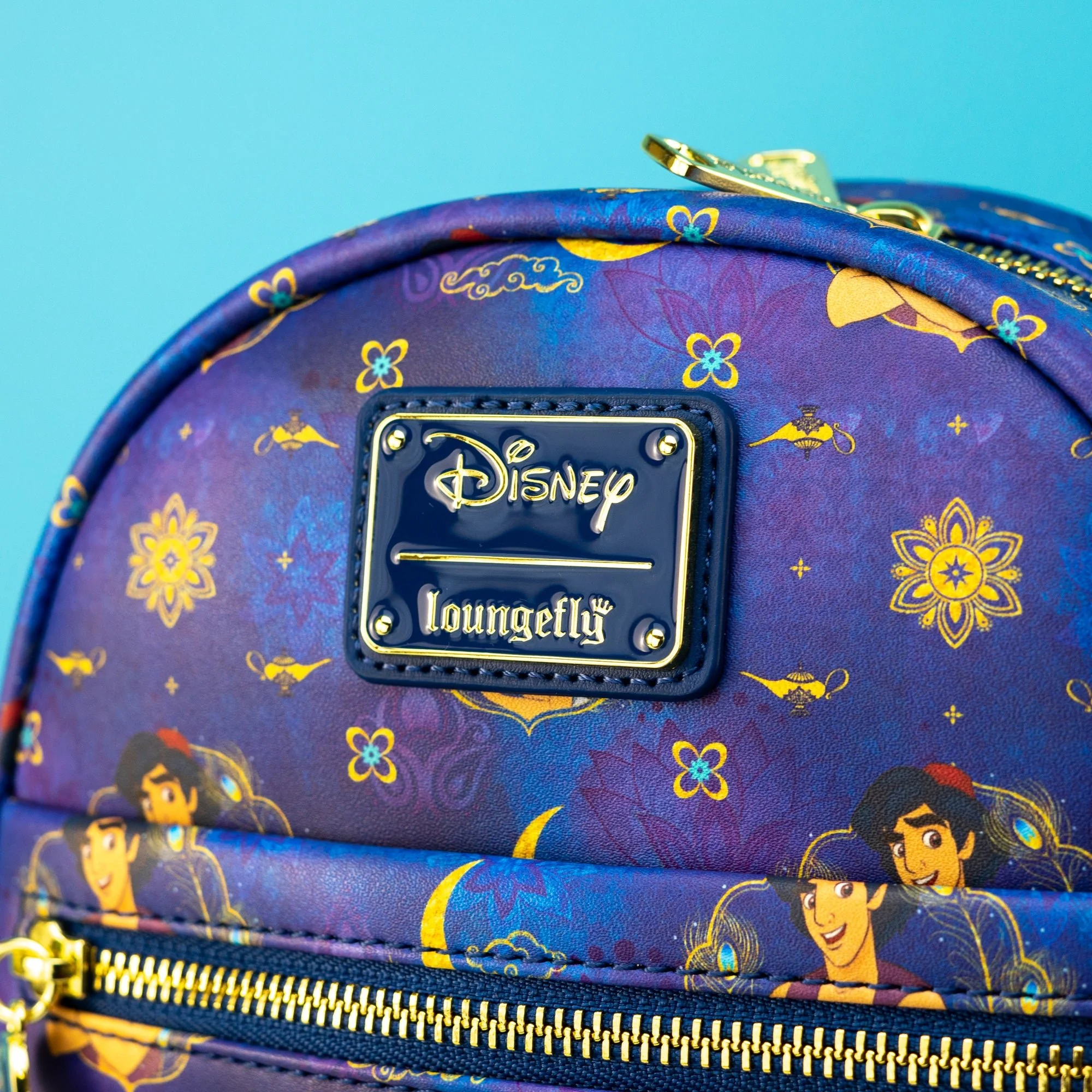 Loungefly x Disney Aladdin Princess Jasmine and Aladdin Print Mini Backpack - Image 2