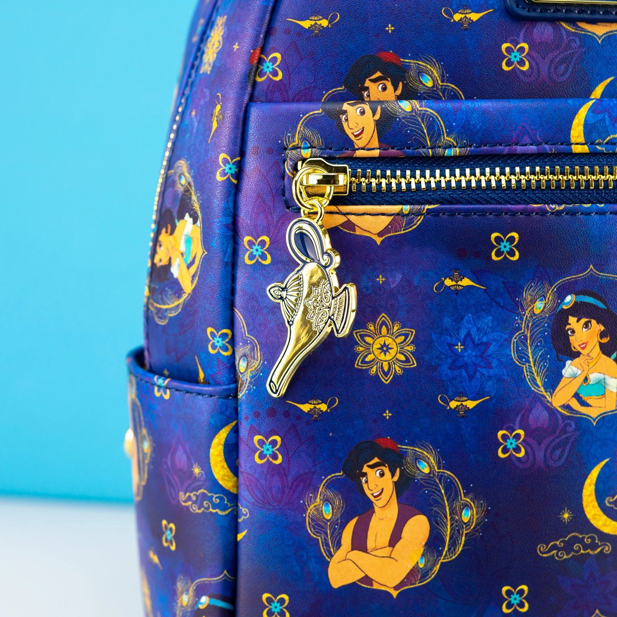 Loungefly x Disney Aladdin Princess Jasmine and Aladdin Print Mini Backpack - Image 3