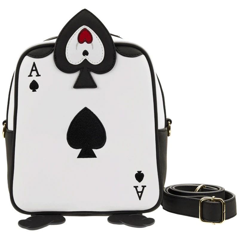 Loungefly x Disney Alice In Wonderland Ace of Spades Crossbody Bag - Image 3