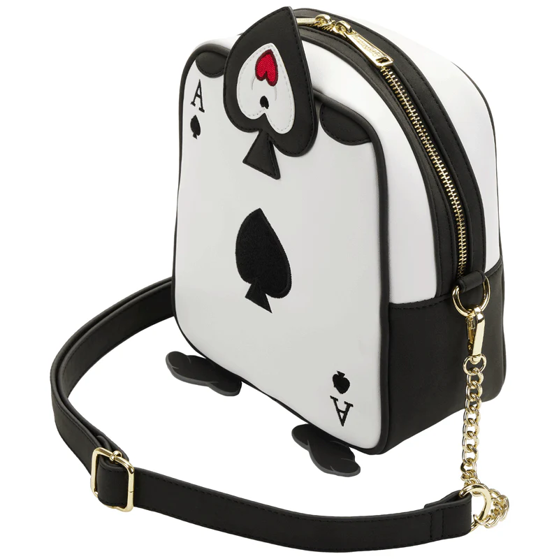 Loungefly x Disney Alice In Wonderland Ace of Spades Crossbody Bag - Image 5