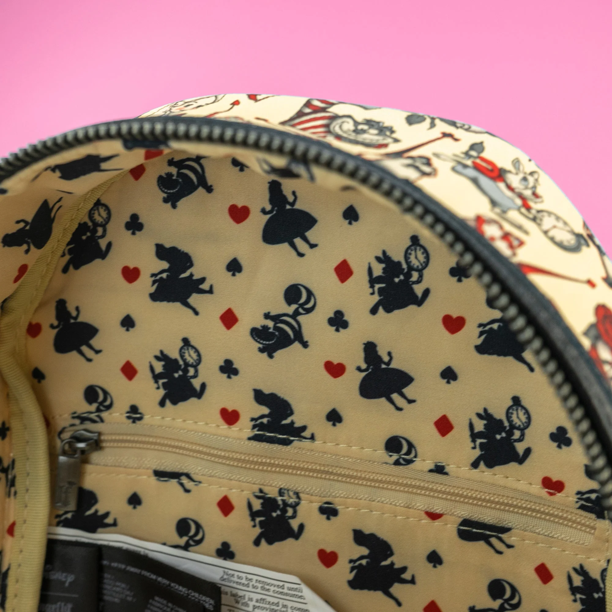 Loungefly x Disney Alice in Wonderland Tattoo Mini Backpack - Image 4