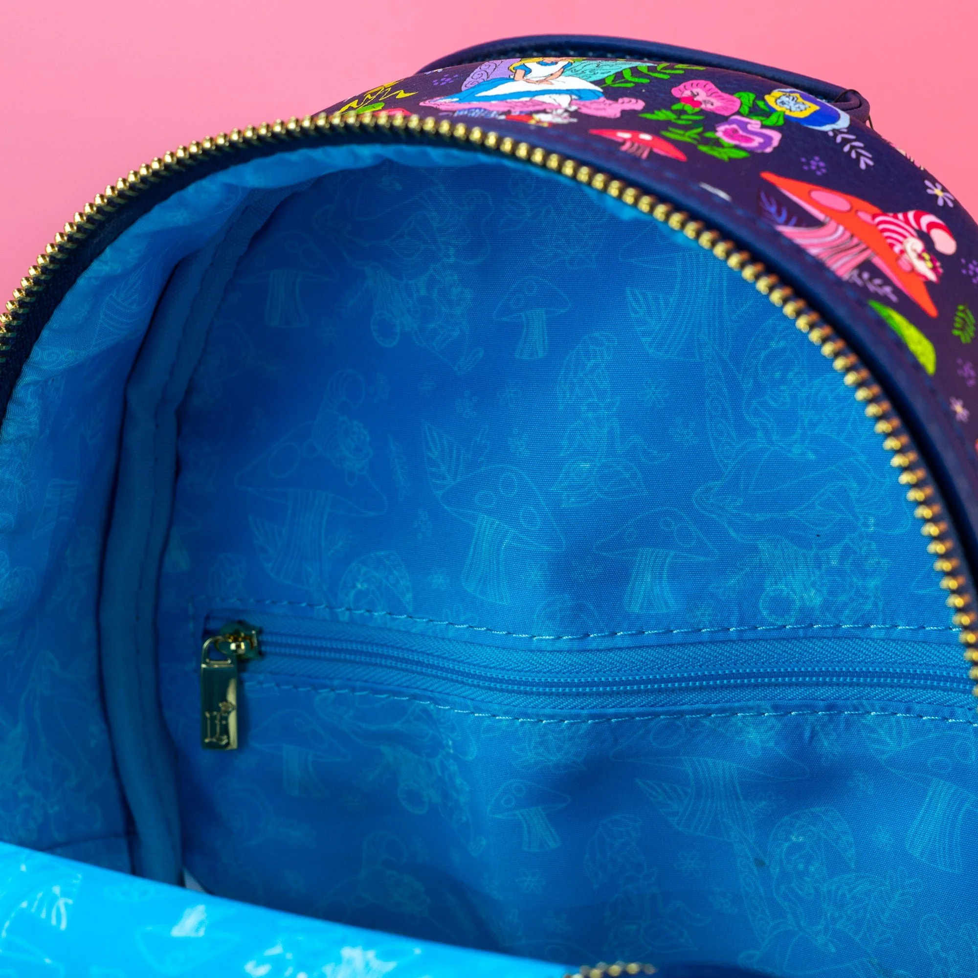 Loungefly x Disney Alice in Wonderland Characters AOP Mini Backpack (CC) - Image 4