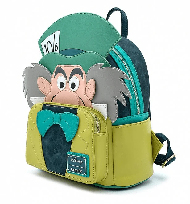 Loungefly X Disney Alice in Wonderland Mad Hatter Cosplay Mini Backpack - Image 2