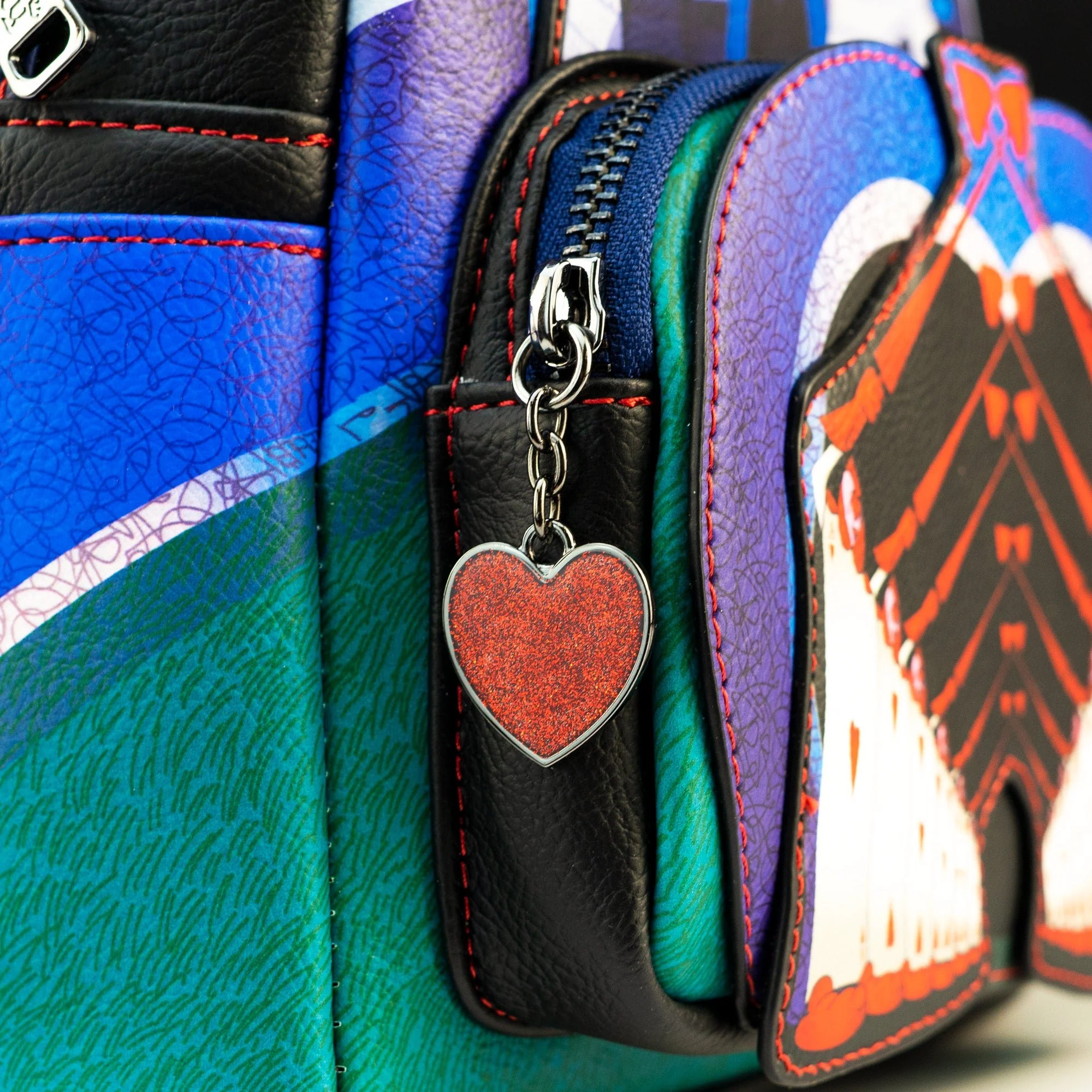 Loungefly x Disney Alice in Wonderland Queen of Hearts Castle Mini Backpack - Image 7