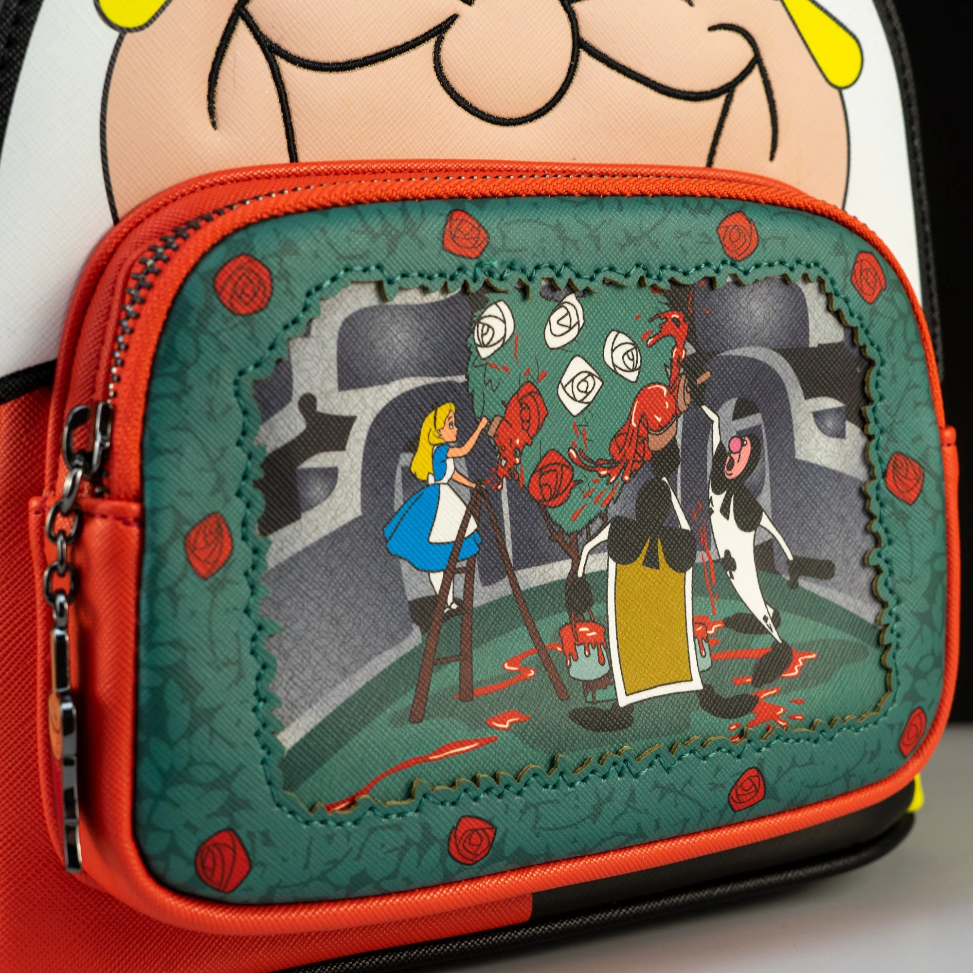 Loungefly x Disney Alice in Wonderland Queen of Hearts Mini Backpack - Image 5