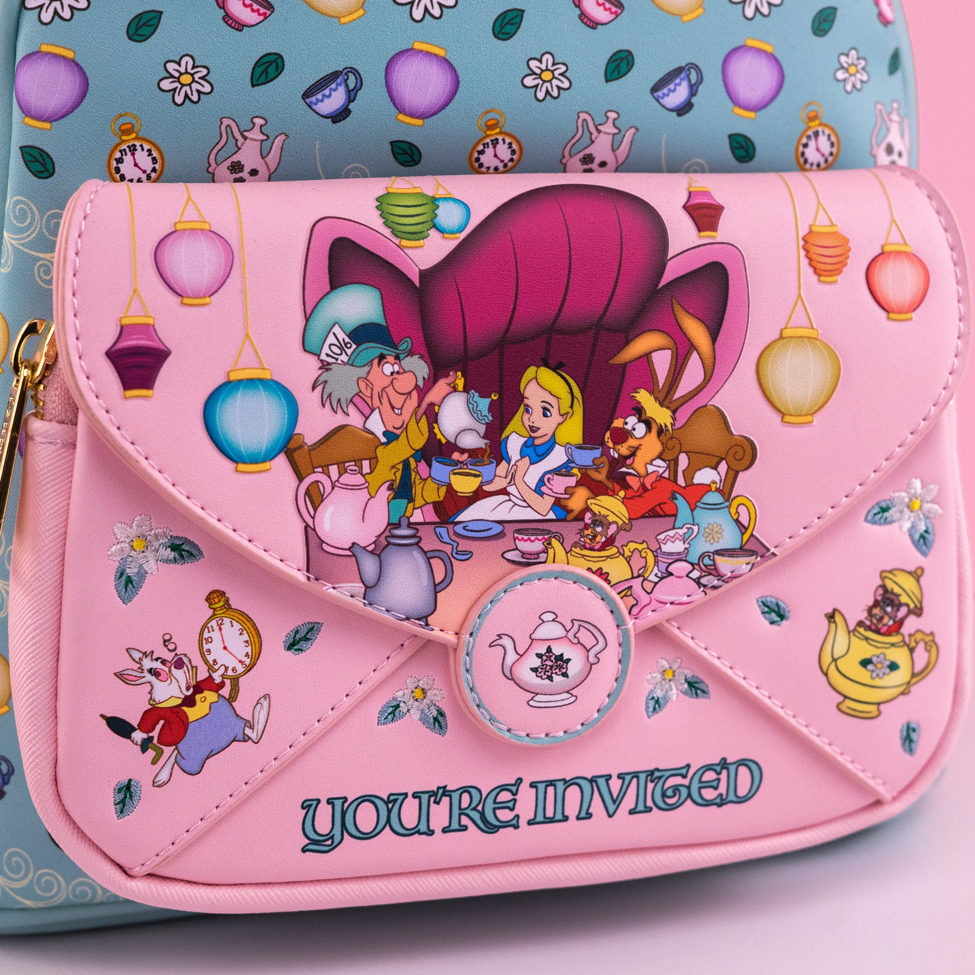 Loungefly x Disney Alice in Wonderland Tea Party Mini Backpack - Image 3