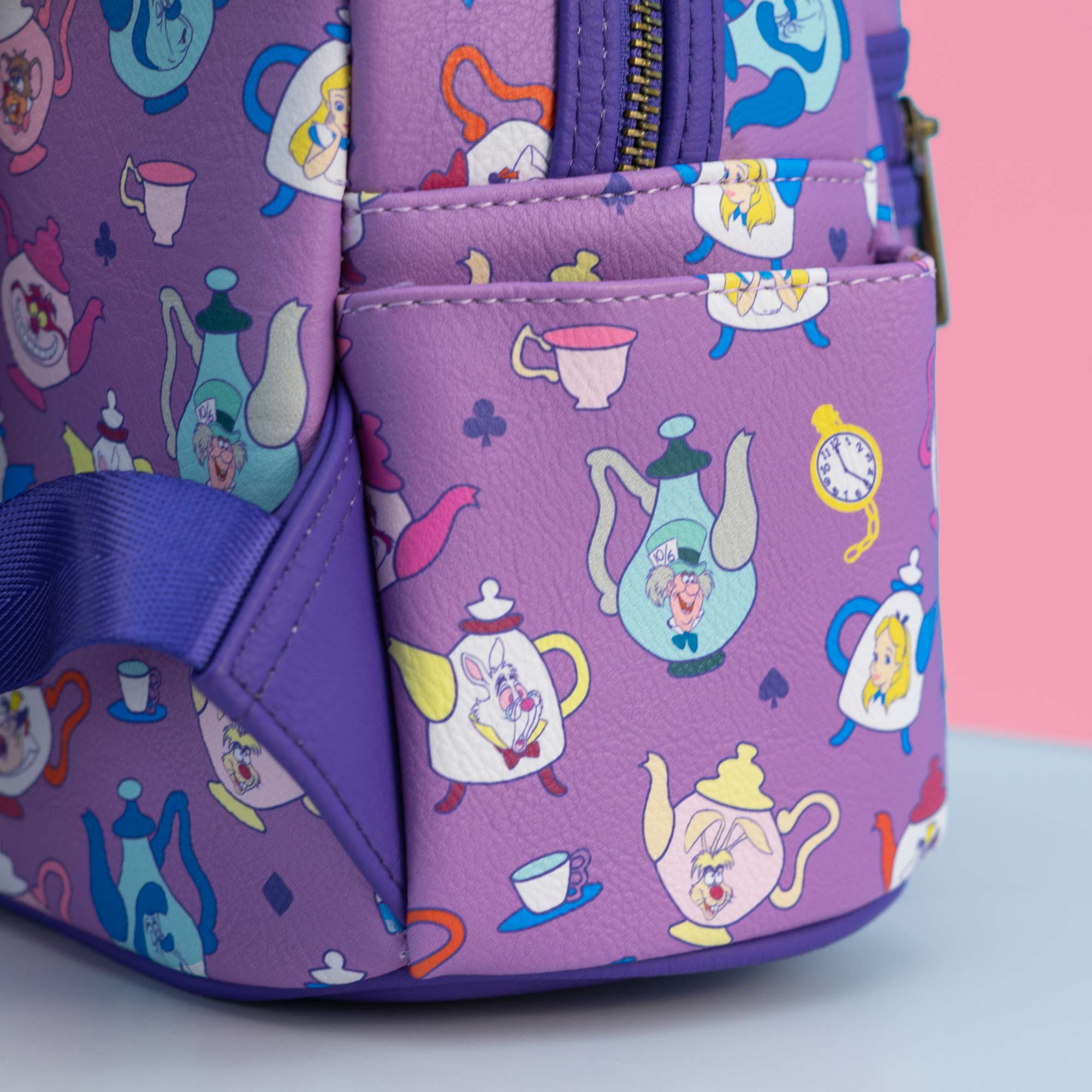 Loungefly x Disney Alice in Wonderland Mad Hatters Tea Pots Mini Backpack - Image 3