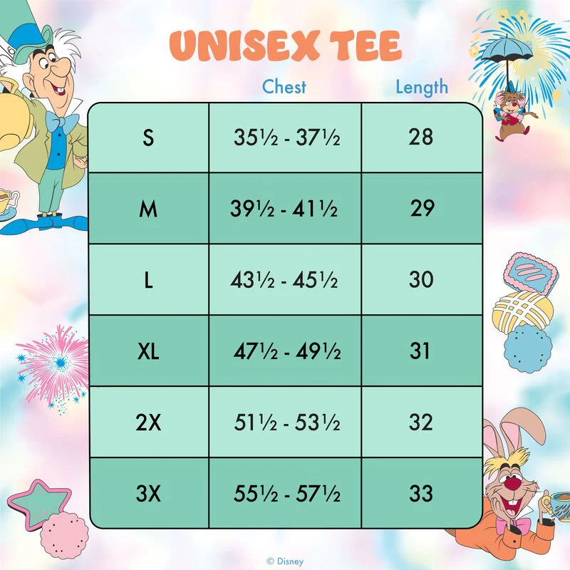 Loungefly x Disney Alice in Wonderland Unbirthday Unisex T-Shirt - Image 3