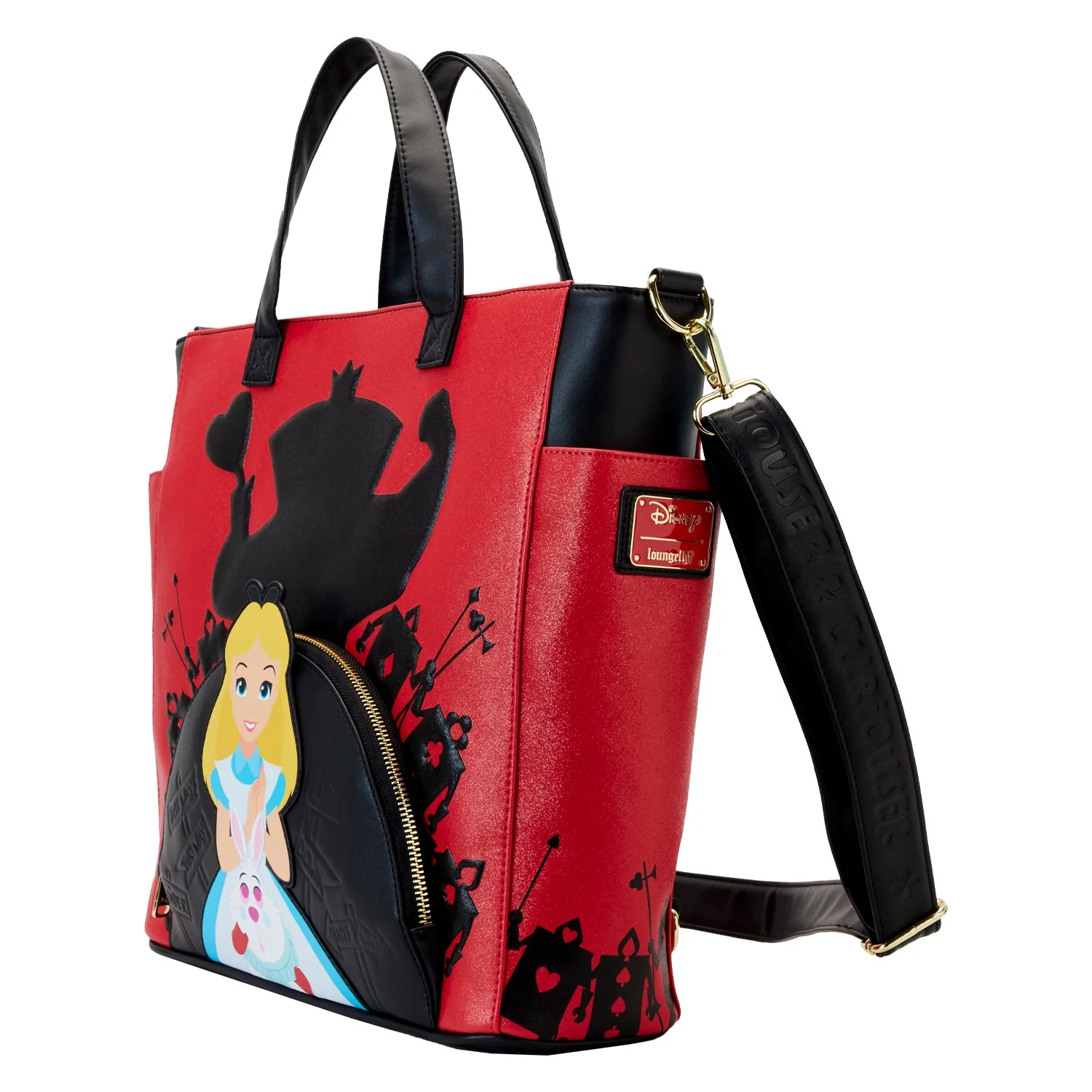 Loungefly x Disney Alice in Wonderland Villains Convertible Crossbody Bag - Image 3
