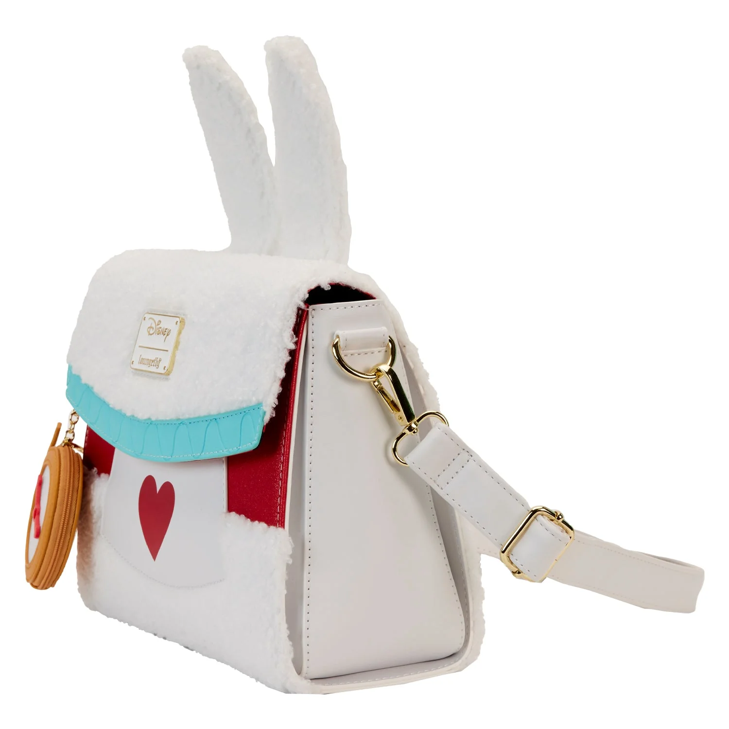 Loungefly x Disney Alice in Wonderland White Rabbit Cosplay Crossbody Bag - Image 3