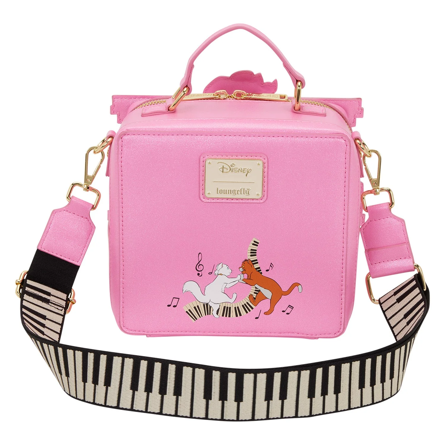 Loungefly x Disney Aristocats Figural Piano Crossbody Bag - Image 3