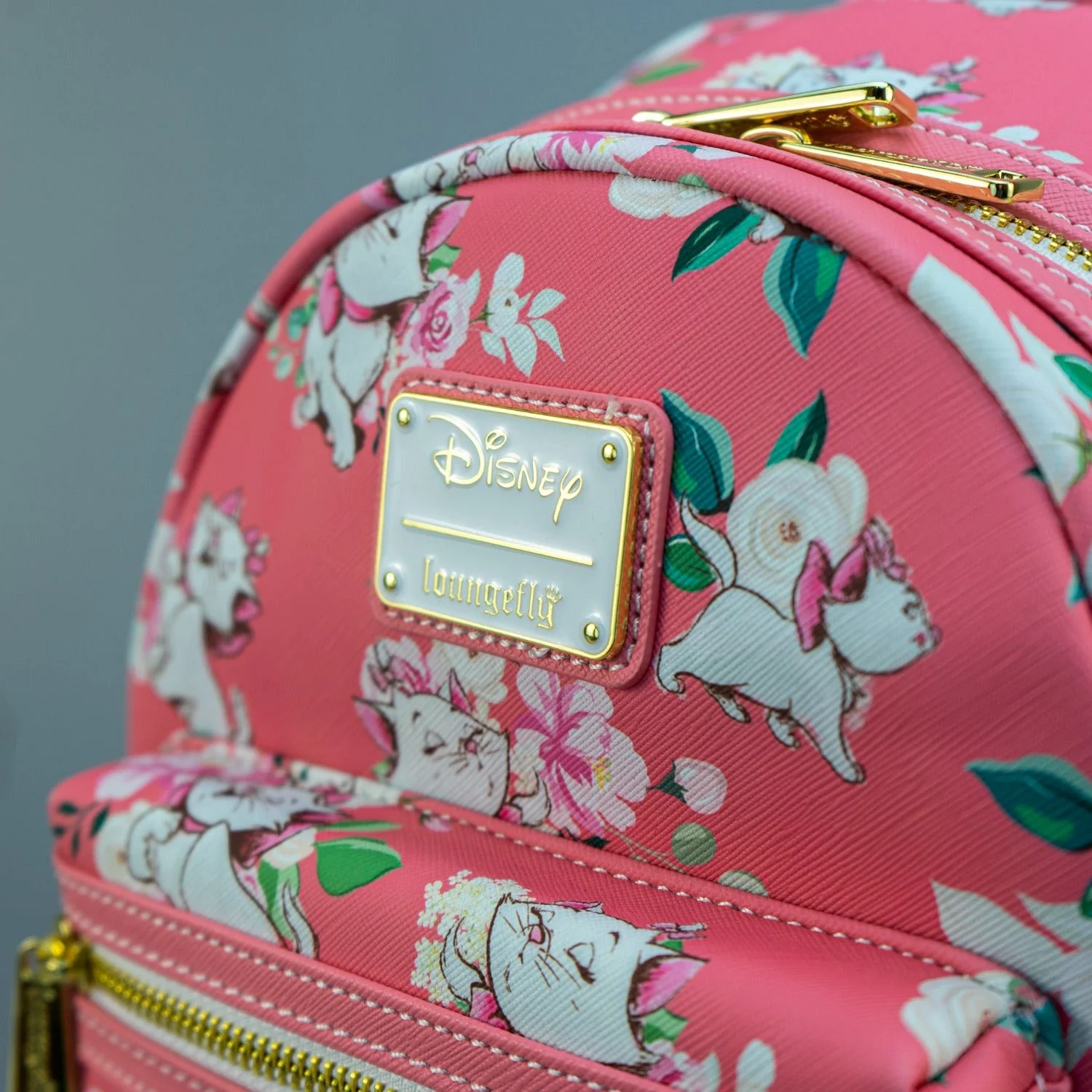 Loungefly x Disney Aristocats Marie Pink Floral Print Mini Backpack - Image 2